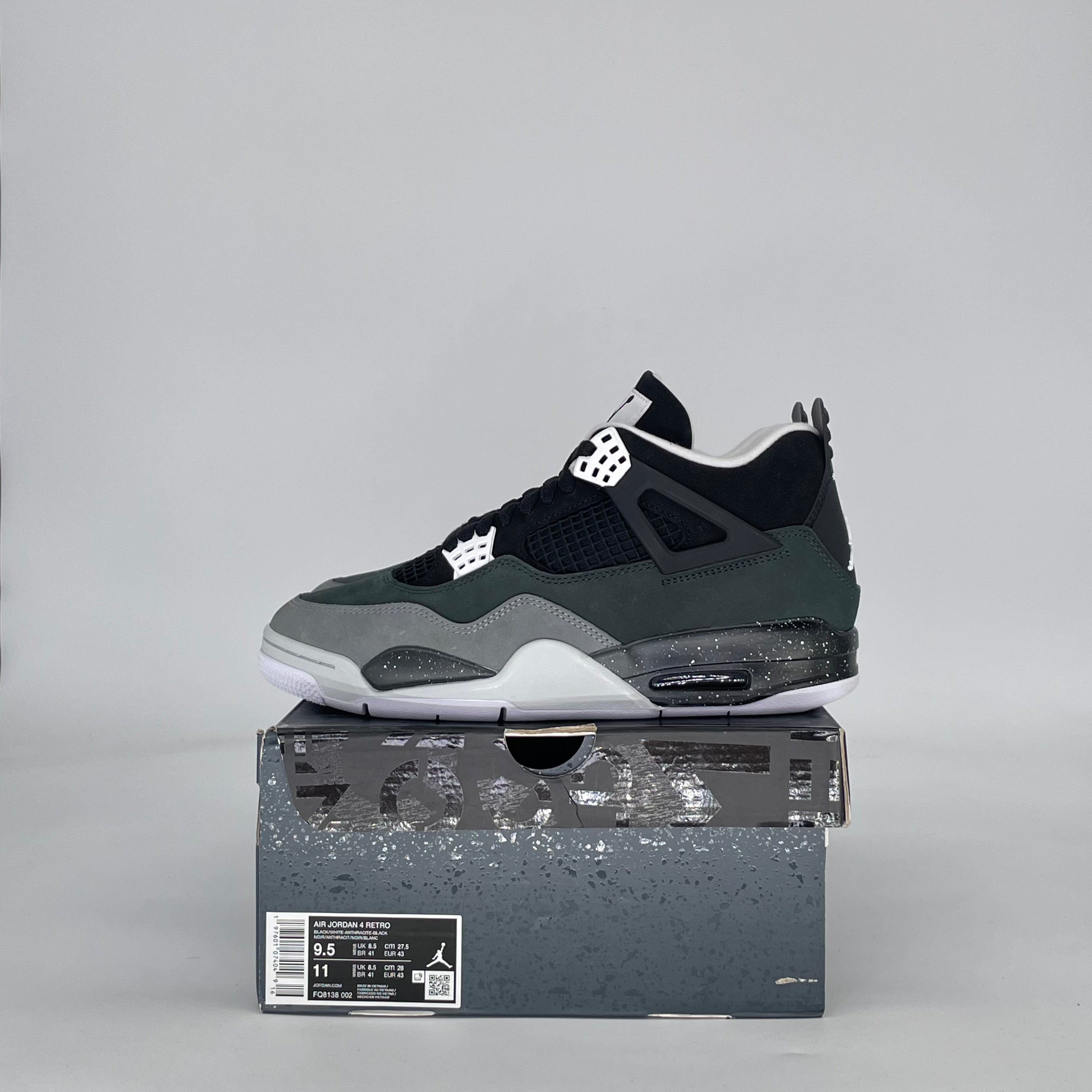 AIR JORDAN 4 FEAR (2024) FQ8138-002 SIZE 9.5/11W