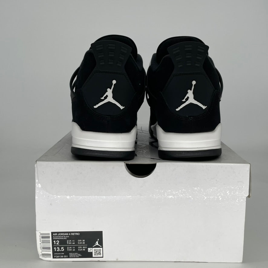 AIR JORDAN 4 WHITE THUNDER FQ8138-001 SIZE 12/13.5W