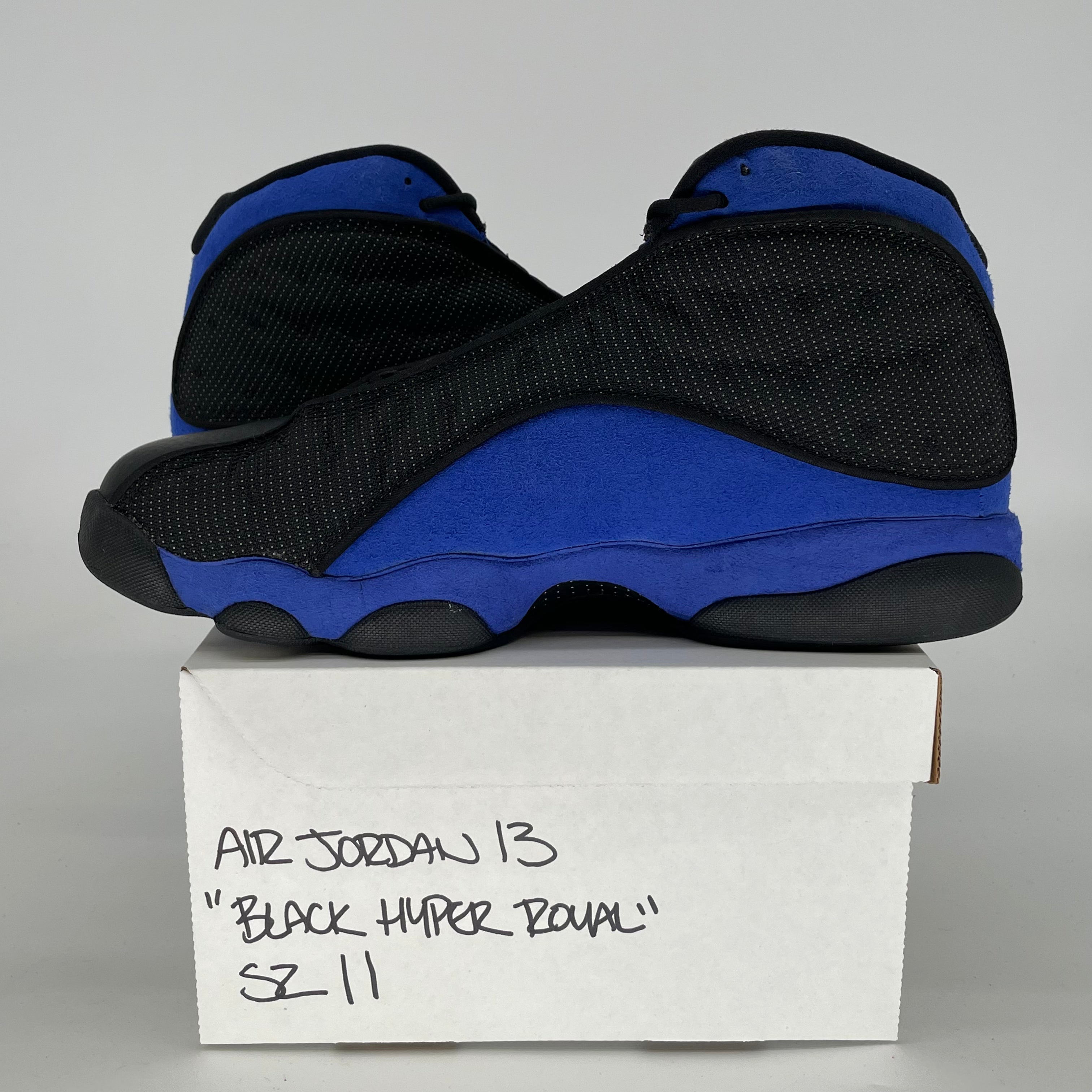 AIR JORDAN 13 BLACK HYPER ROYAL 414571-040 SIZE 11/12.5W