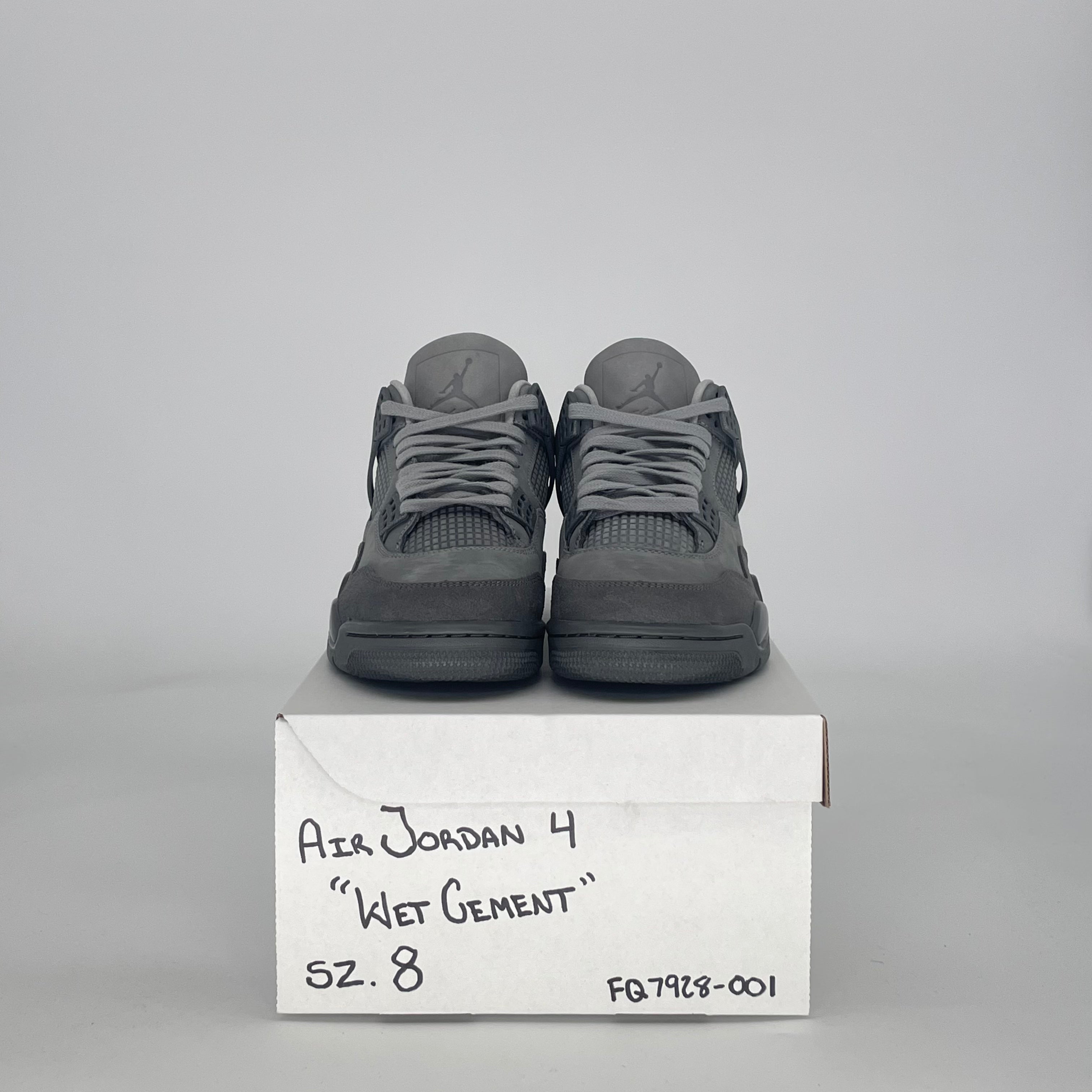 AIR JORDAN 4 PARIS OLYMPICS WET CEMENT FQ7928-001 SIZE 8/9.5W