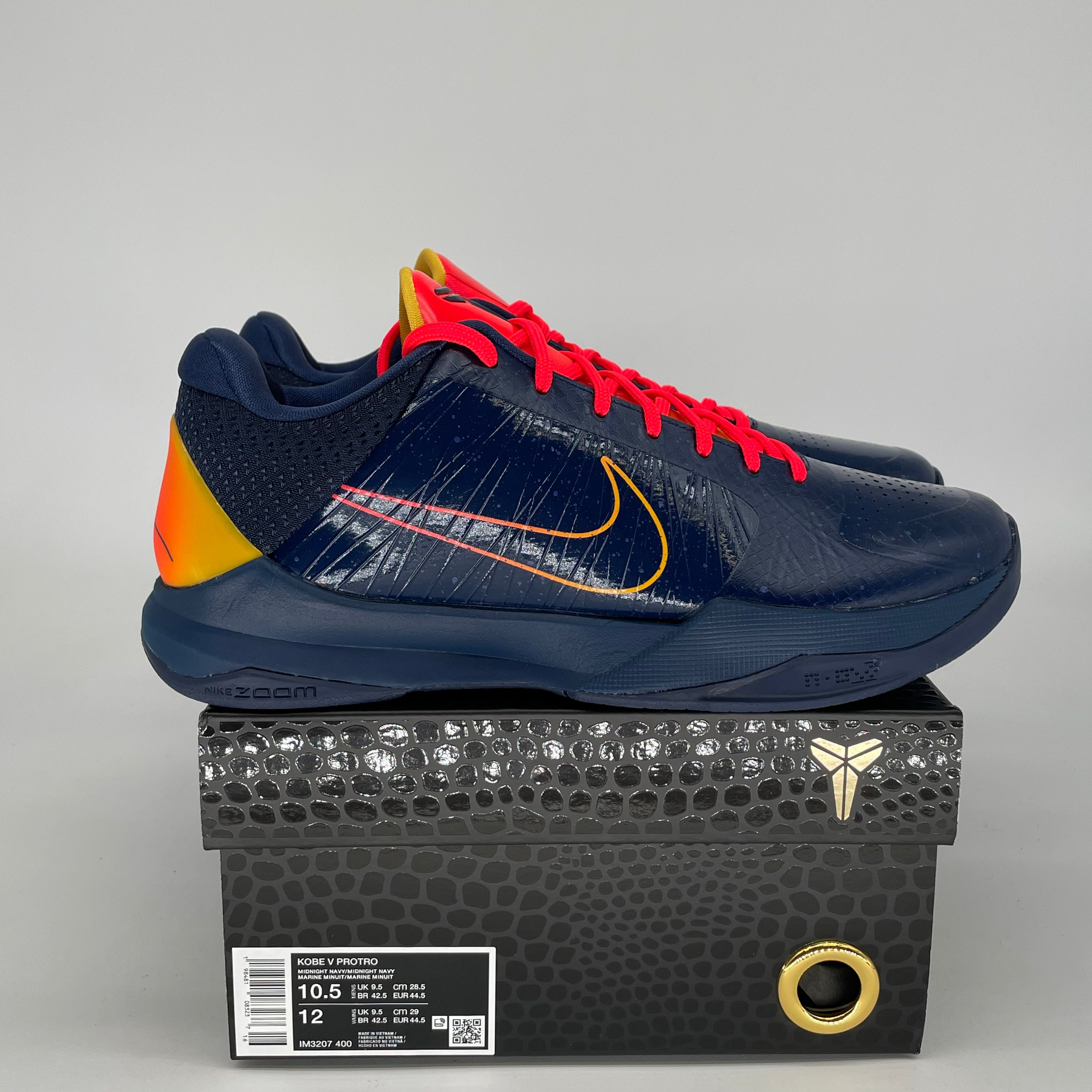 NIKE KOBE 5 PROTRO CAITLIN CLARK INDIANA FEVER IM3207-400 SIZE 10.5/12W