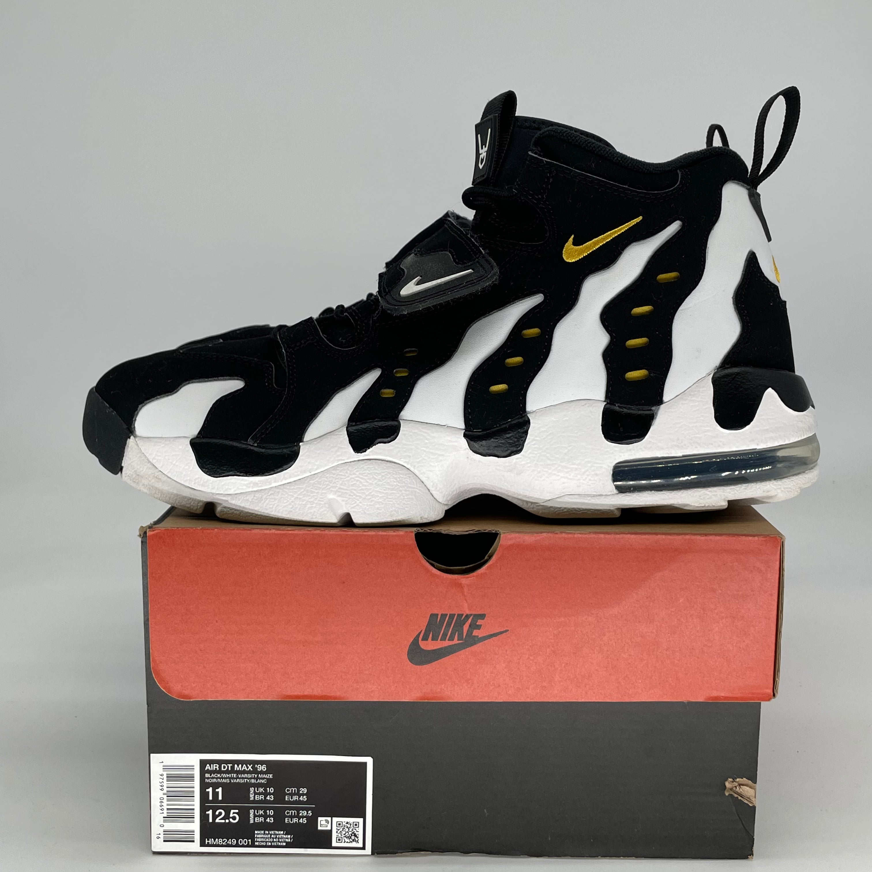 NIKE AIR DT MAX '96 BLACK WHITE HM8249-001 SIZE 11/12.5W