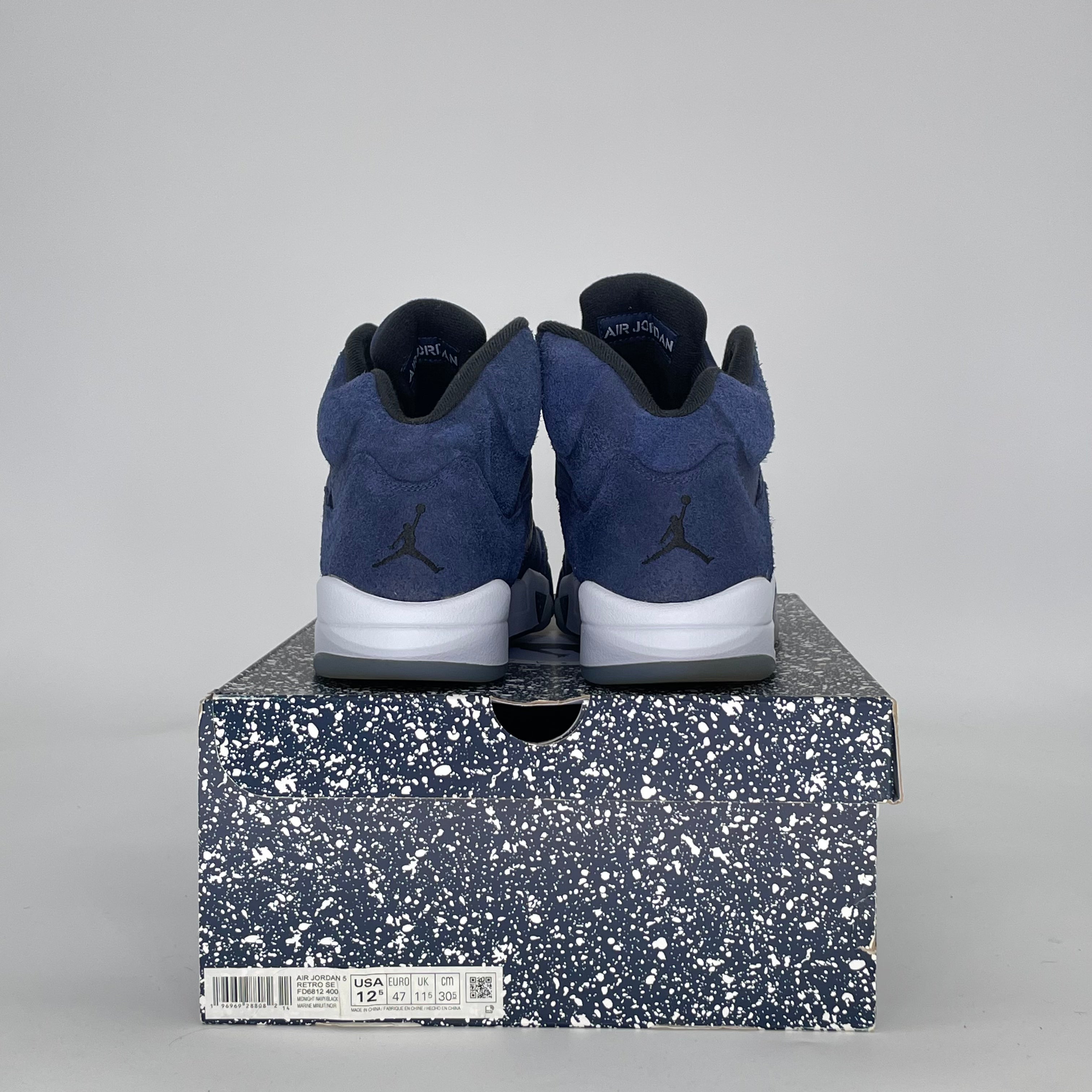 AIR JORDAN 5 MIDNIGHT NAVY FD6812-400 SIZE 12.5/14W
