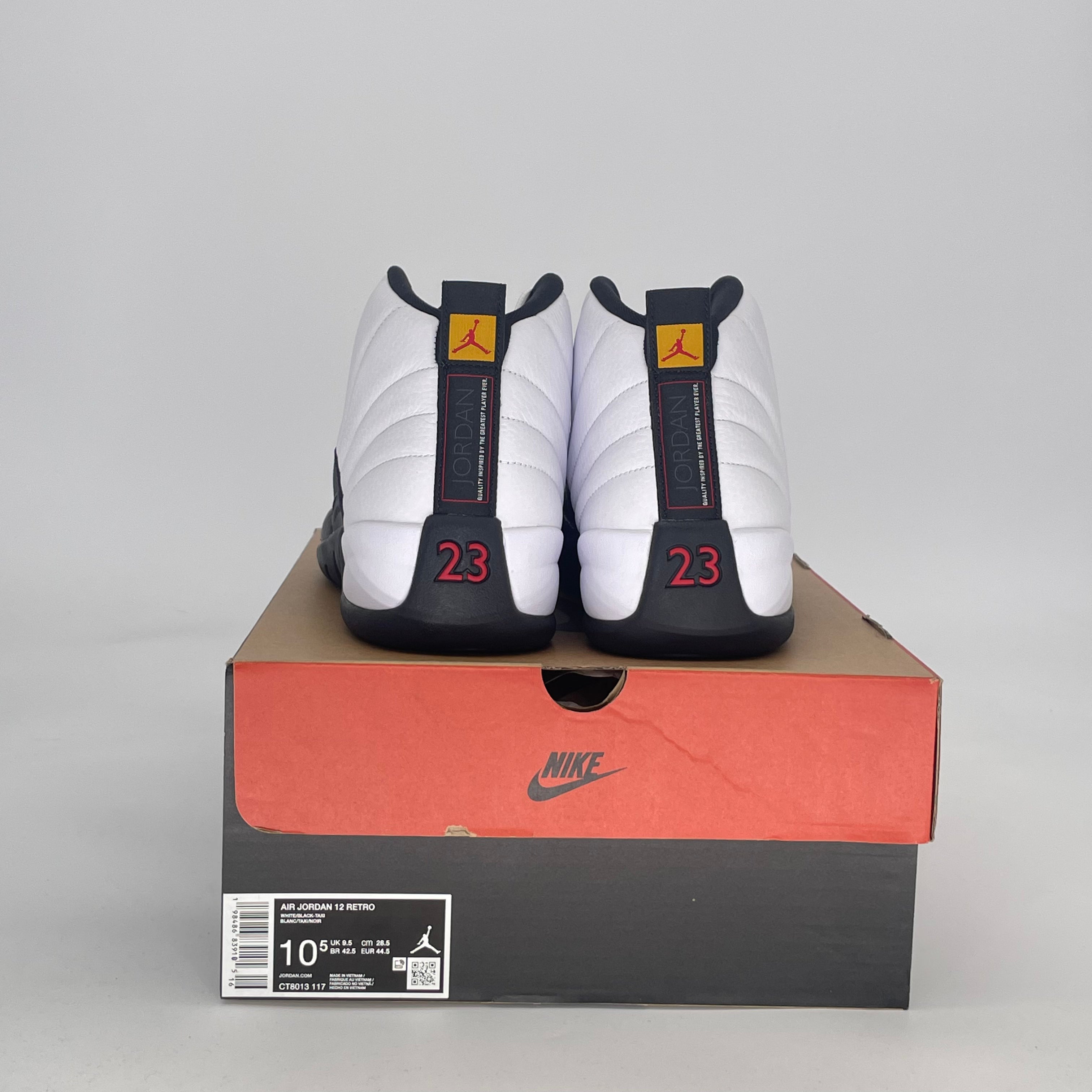 AIR JORDAN 12 TAXI CT8013-117 SIZE 10.5/12W