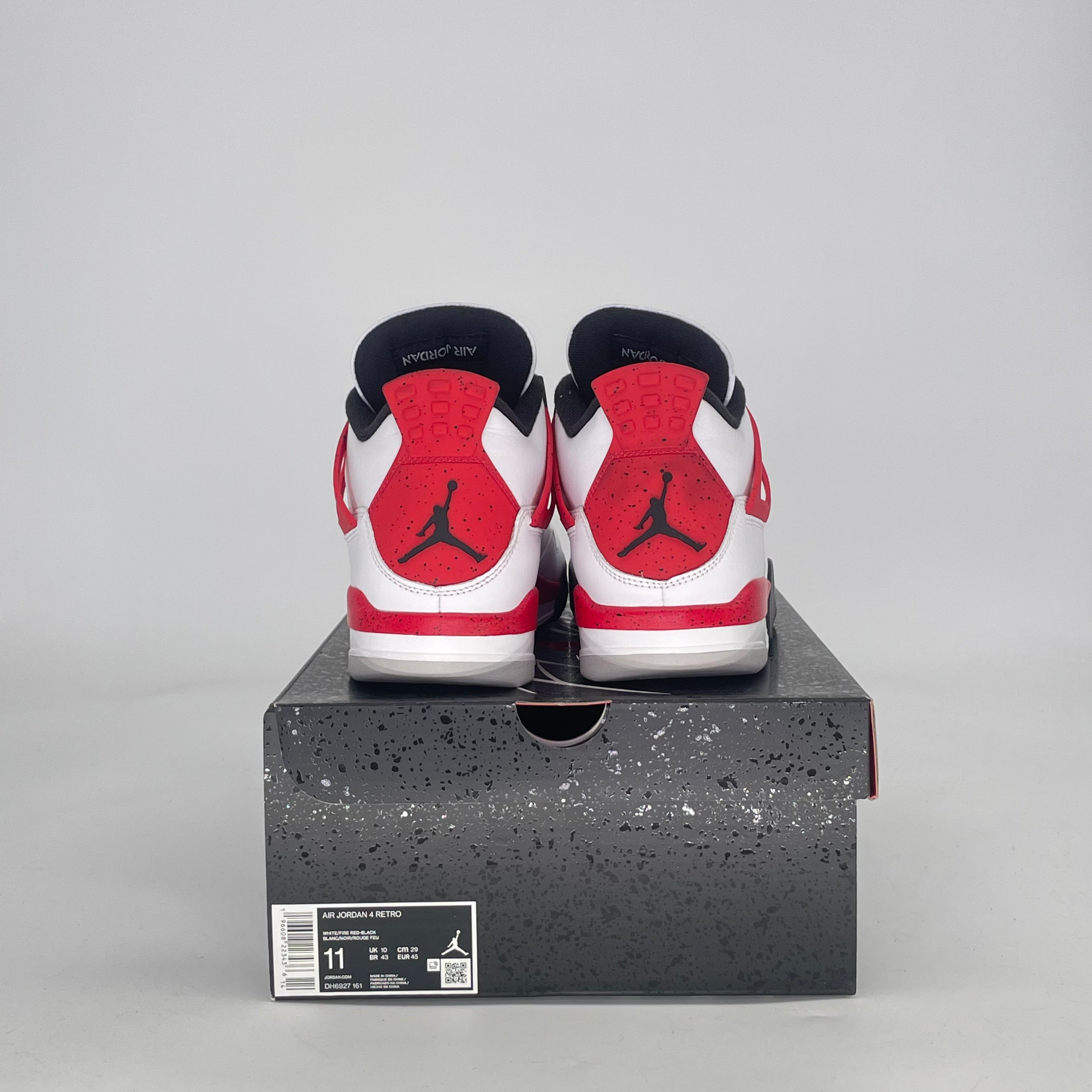 AIR JORDAN 4 RED CEMENT DH6927-161 SIZE 11/12.5W