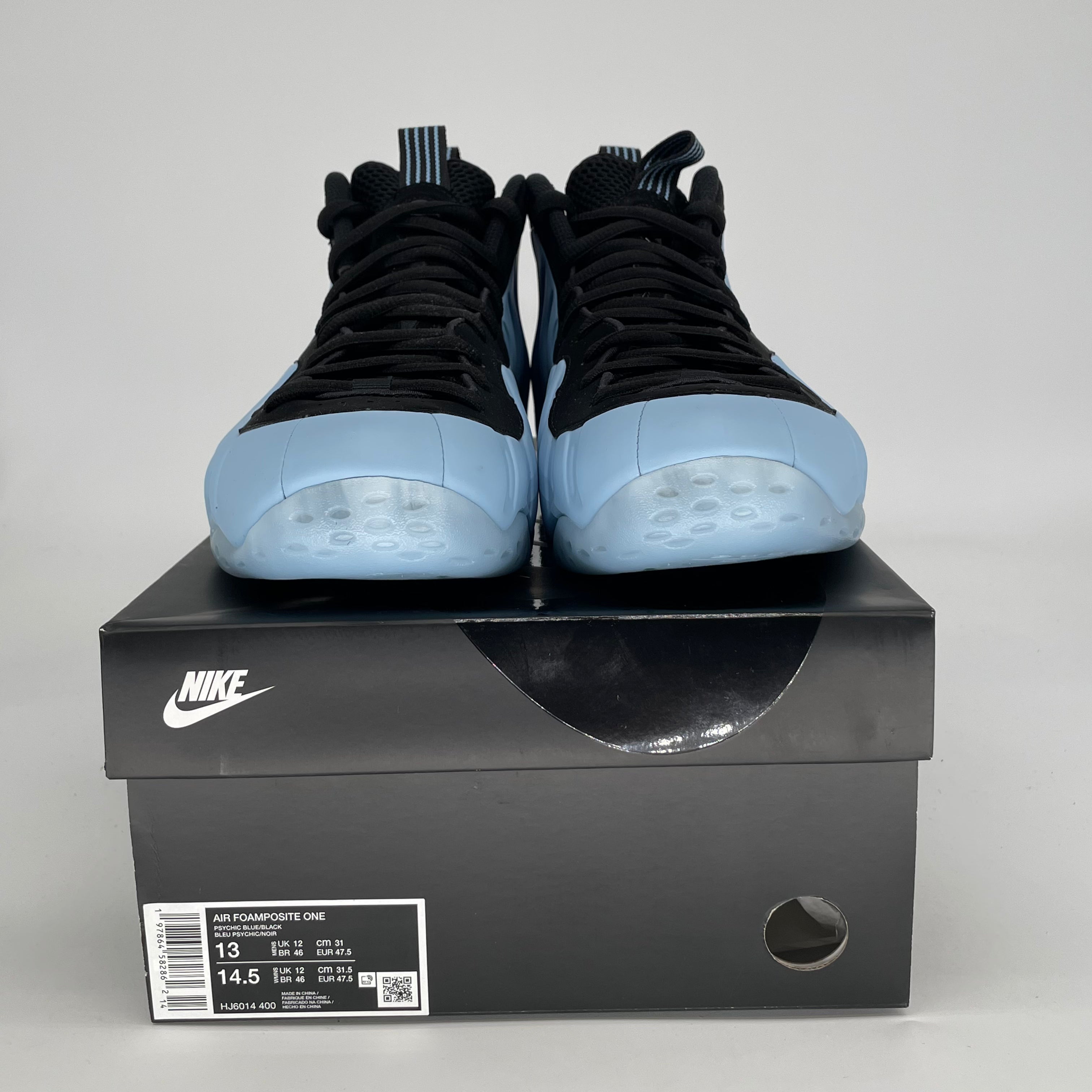 NIKE AIR FOAMPOSITE ONE PSYCHIC BLUE HJ6014-400 SIZE 13/14.5W