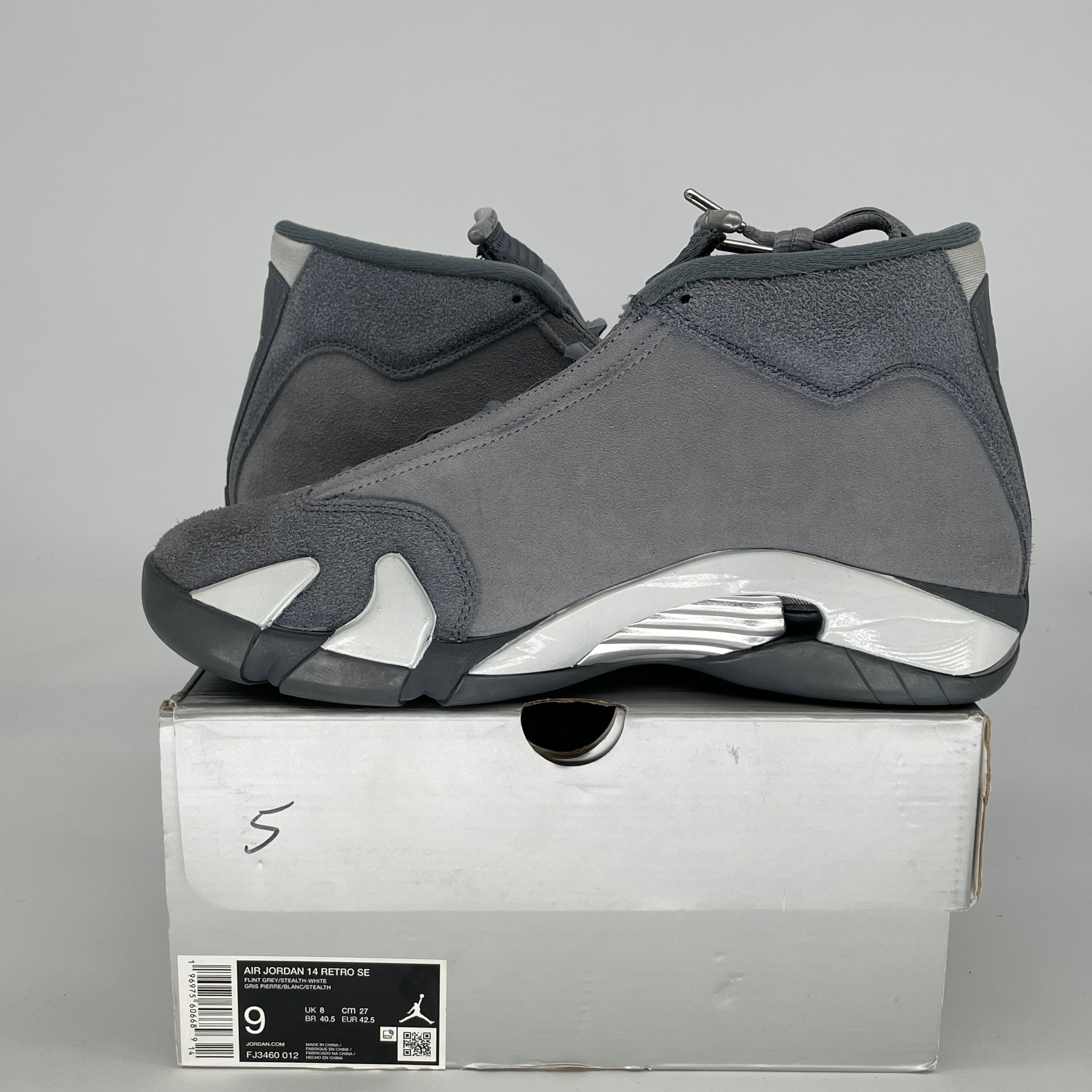AIR JORDAN 14 FLINT GREY FJ3460-012 SIZE 9/10.5W