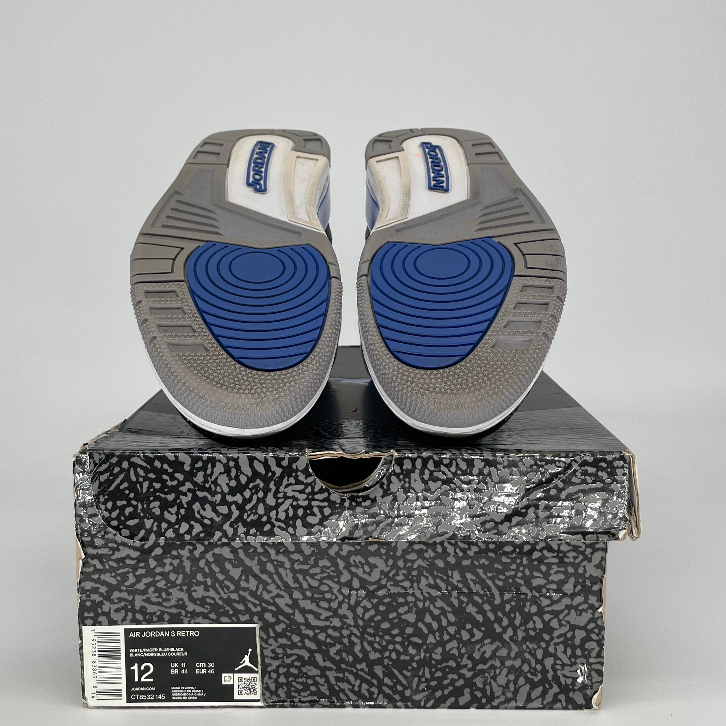 AIR JORDAN 3 RACER BLUE CT8532-145 SIZE 12/13.5W