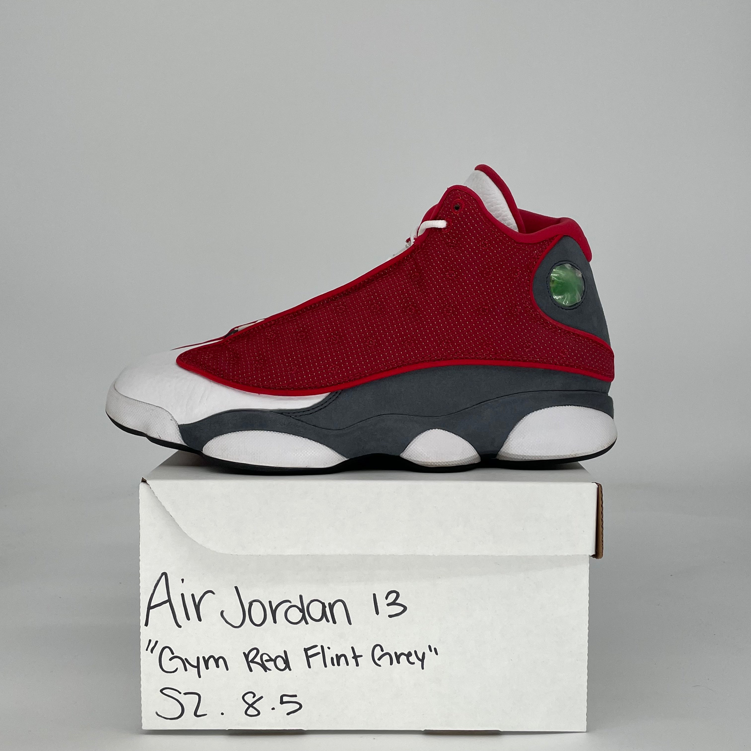 AIR JORDAN 13 GYM RED FLINT GREY DJ5982-600 SIZE 8.5/10W