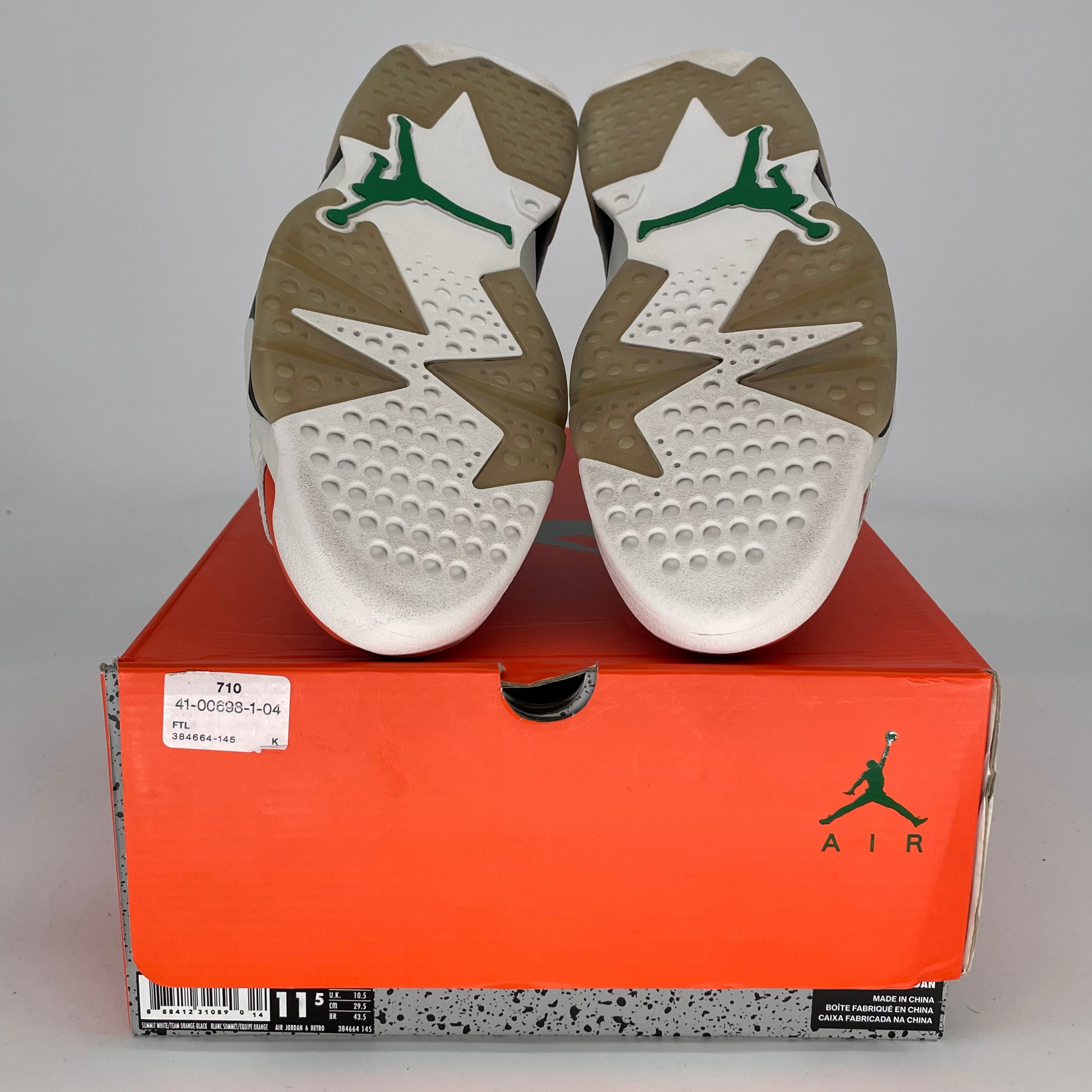 AIR JORDAN 6 GATORADE LIKE MIKE WHITE SIZE 11.5 384664-145