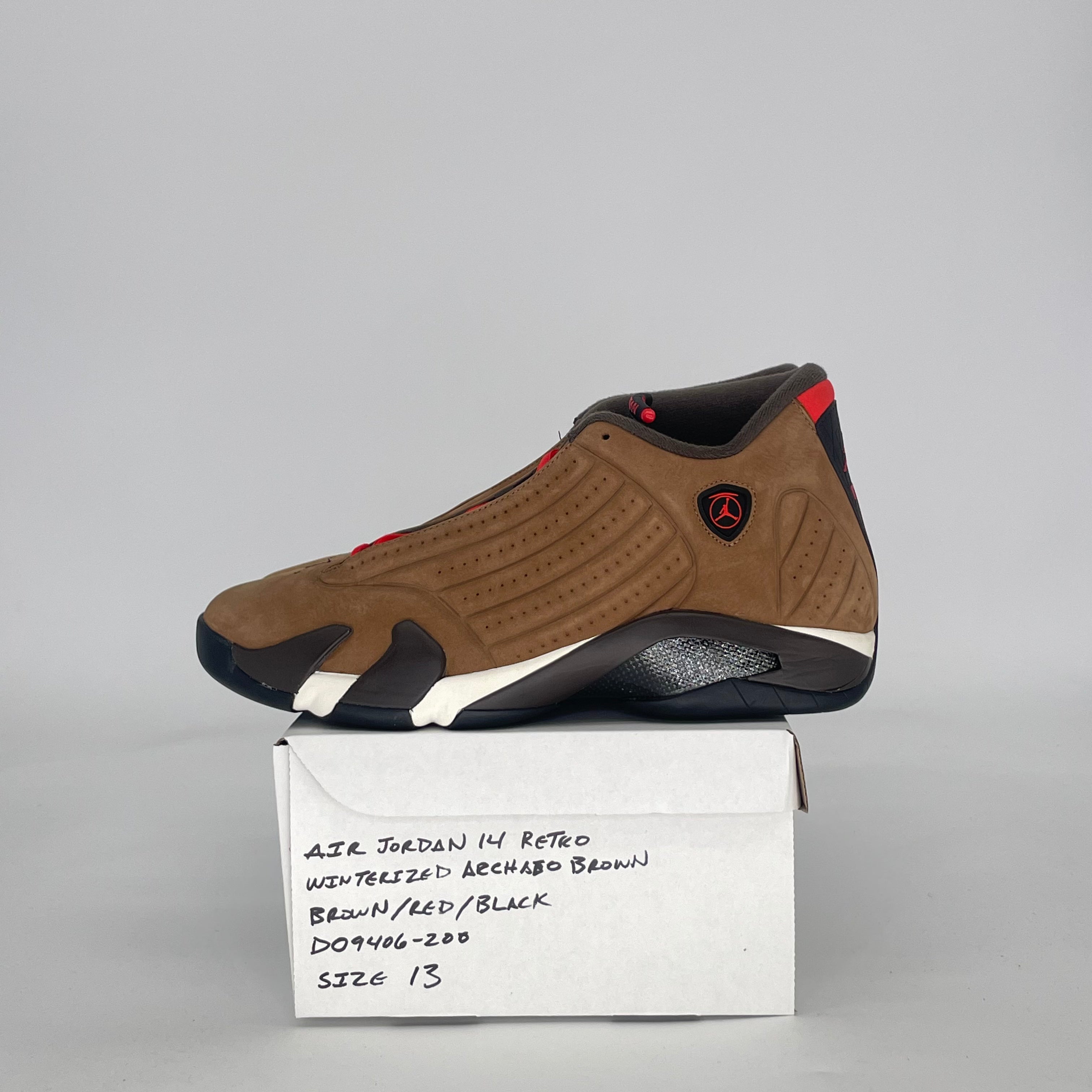 AIR JORDAN 14 WINTERIZED ARCHAEO BROWN DO9406-200 SIZE 13/14.5W
