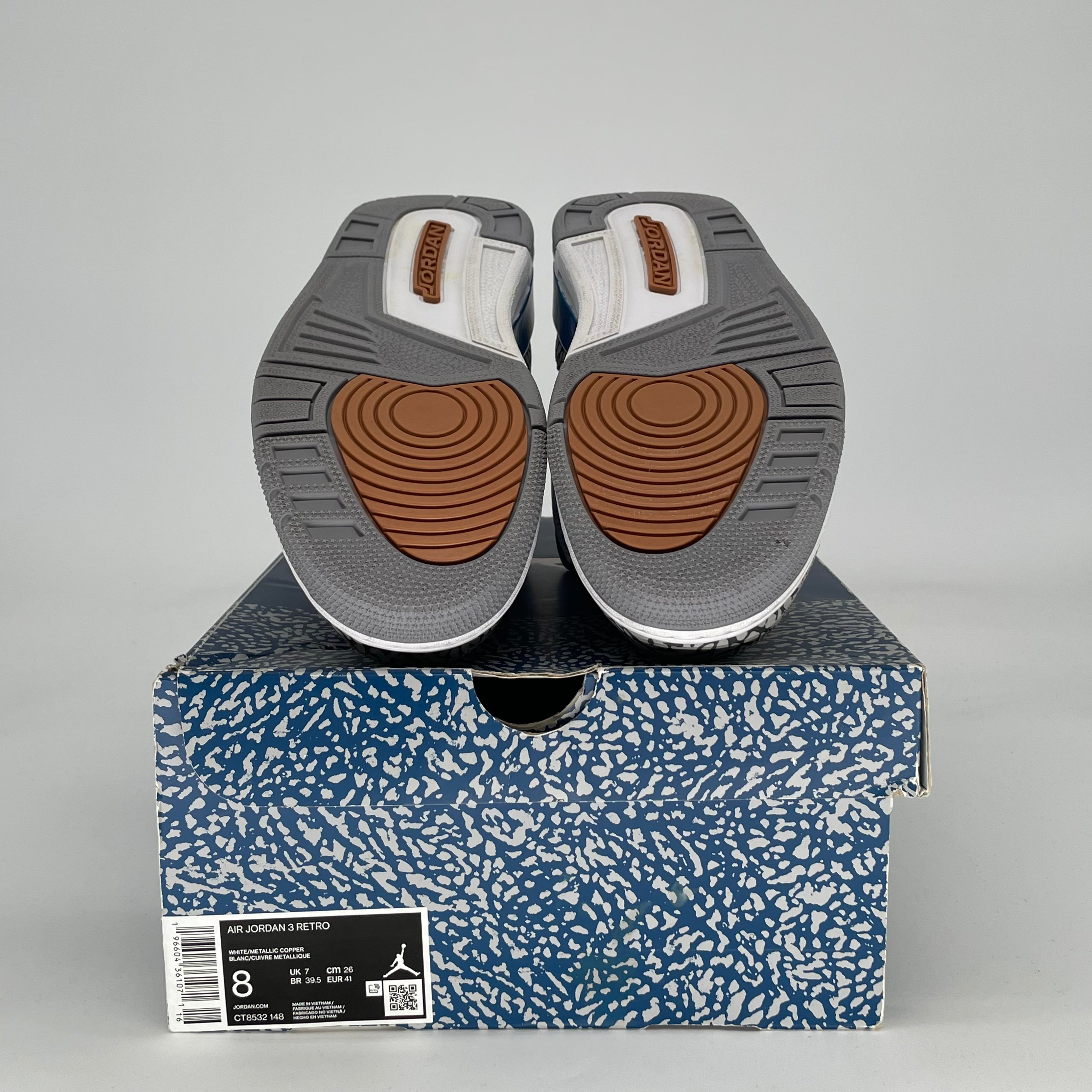 AIR JORDAN 3 WIZARDS CT8532-148 SIZE 8/9.5W