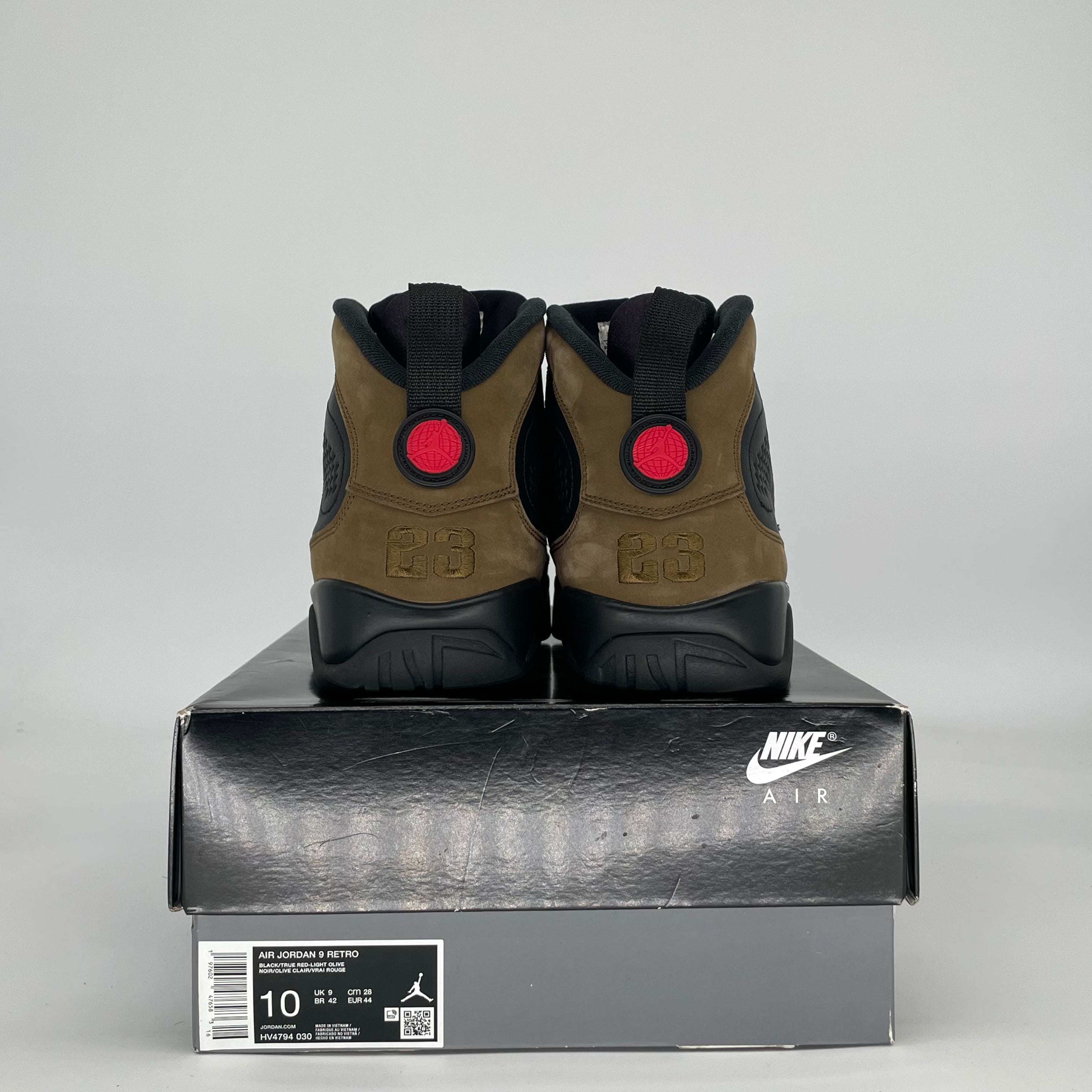 AIR JORDAN 9 OLIVE HV4794-030 SIZE 10/11.5W