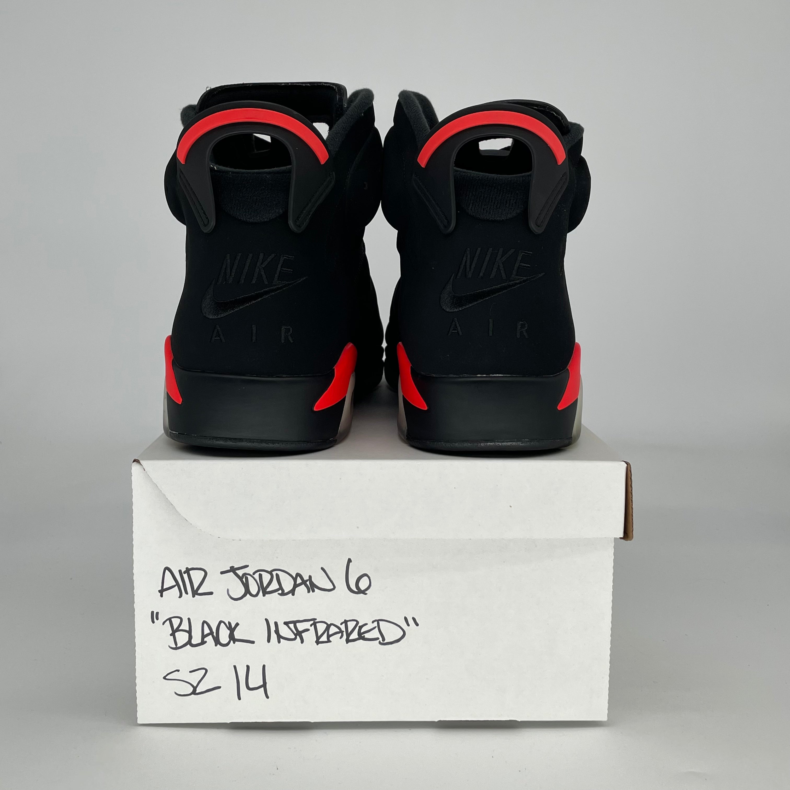 AIR JORDAN 6 BLACK INFRARED 384664-060 SIZE 14/15.5W