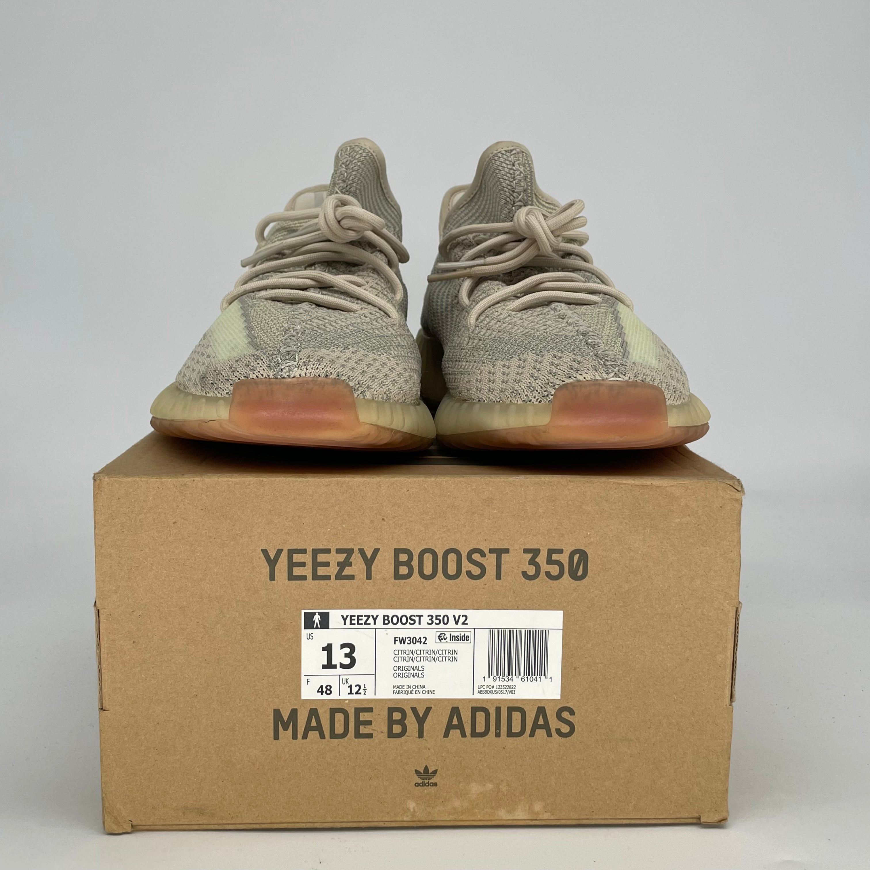 ADIDAS YEEZY 350 V2 CITRIN FW3042 SIZE 13/14.5W