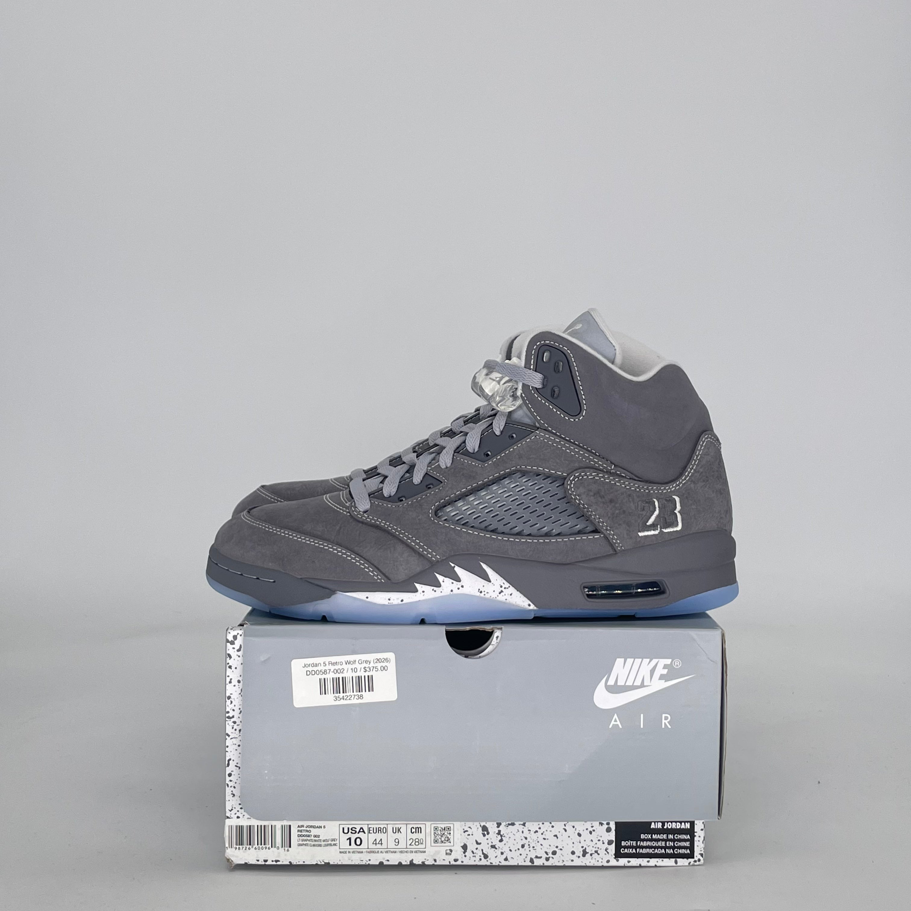 AIR JORDAN 5 WOLF GREY DD0587-002 SIZE 10/11.5W