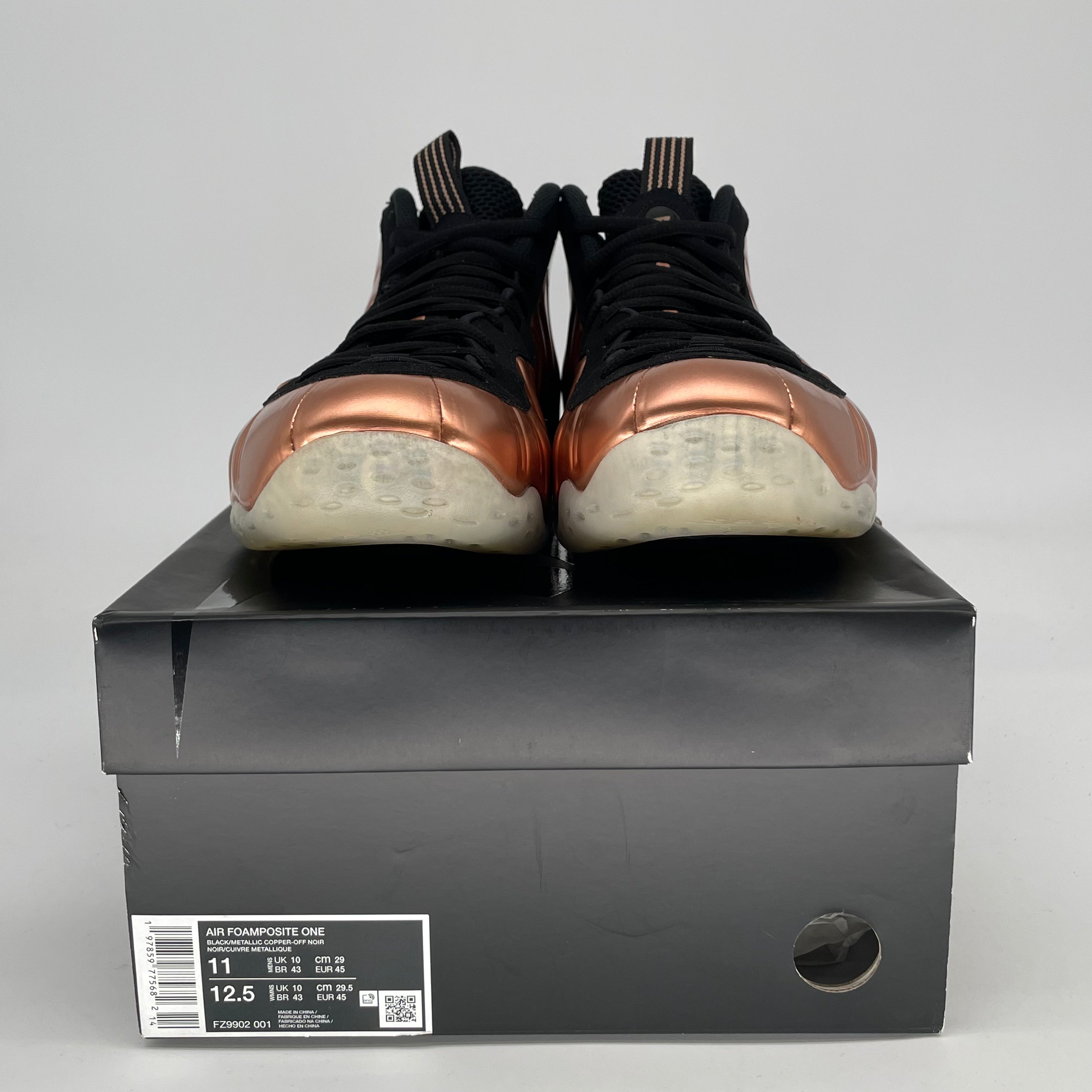 NIKE AIR FOAMPOSITE ONE COPPER FZ9902-001 SIZE 11/12.5W