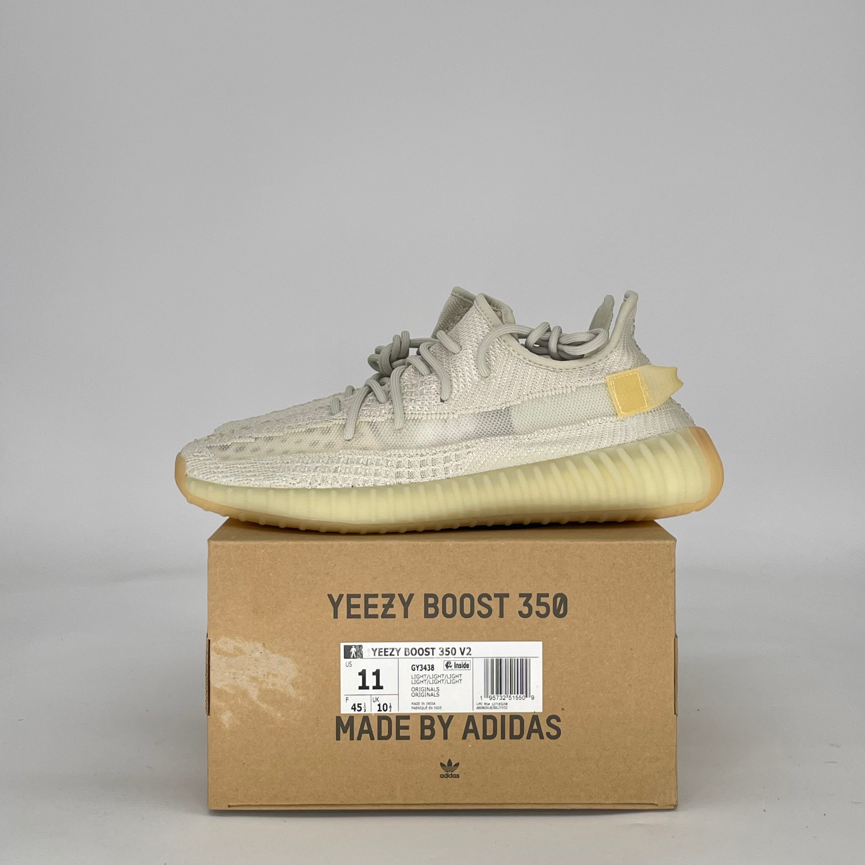 ADIDAS YEEZY BOOST 350 V2 LIGHT GY3438 SIZE 11/12.5W