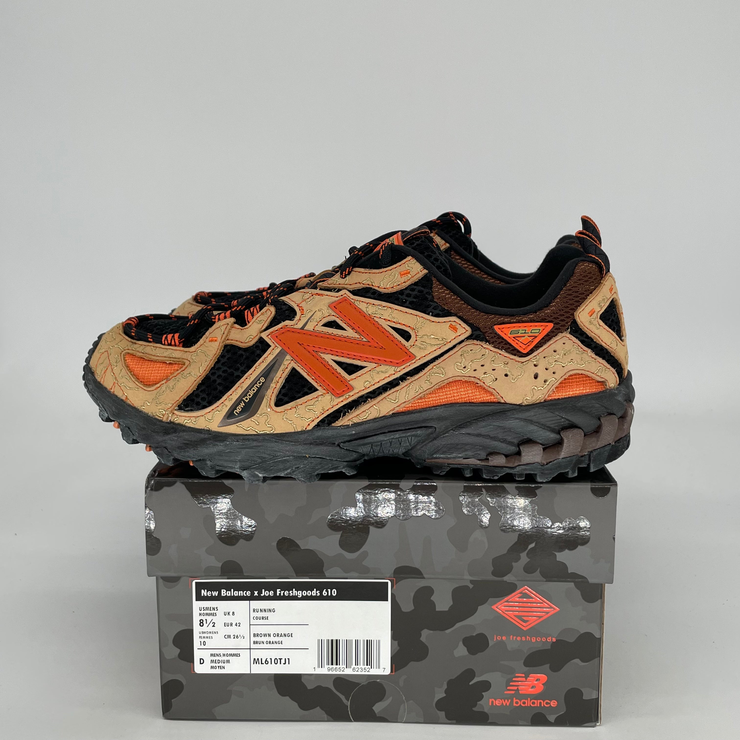 JOE FRESHGOODS X NEW BALANCE 610 BTS LIL DESERT ML610TJ1 SIZE 8.5/10W