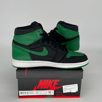 AIR JORDAN 1 PINE GREEN BLACK SIZE 10 555088-030