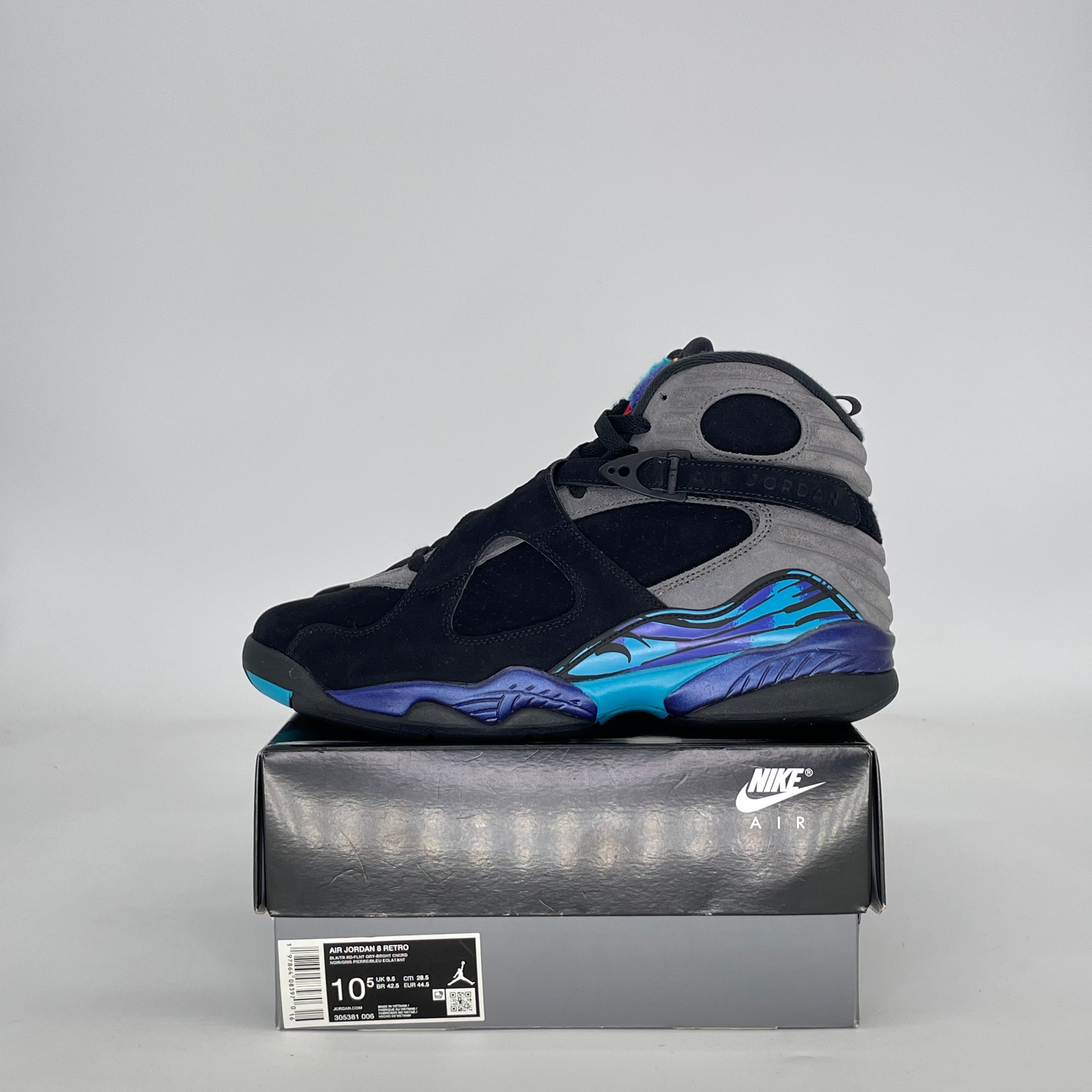 AIR JORDAN 8 AQUA (2025) 305381-006 SIZE 10.5/12W