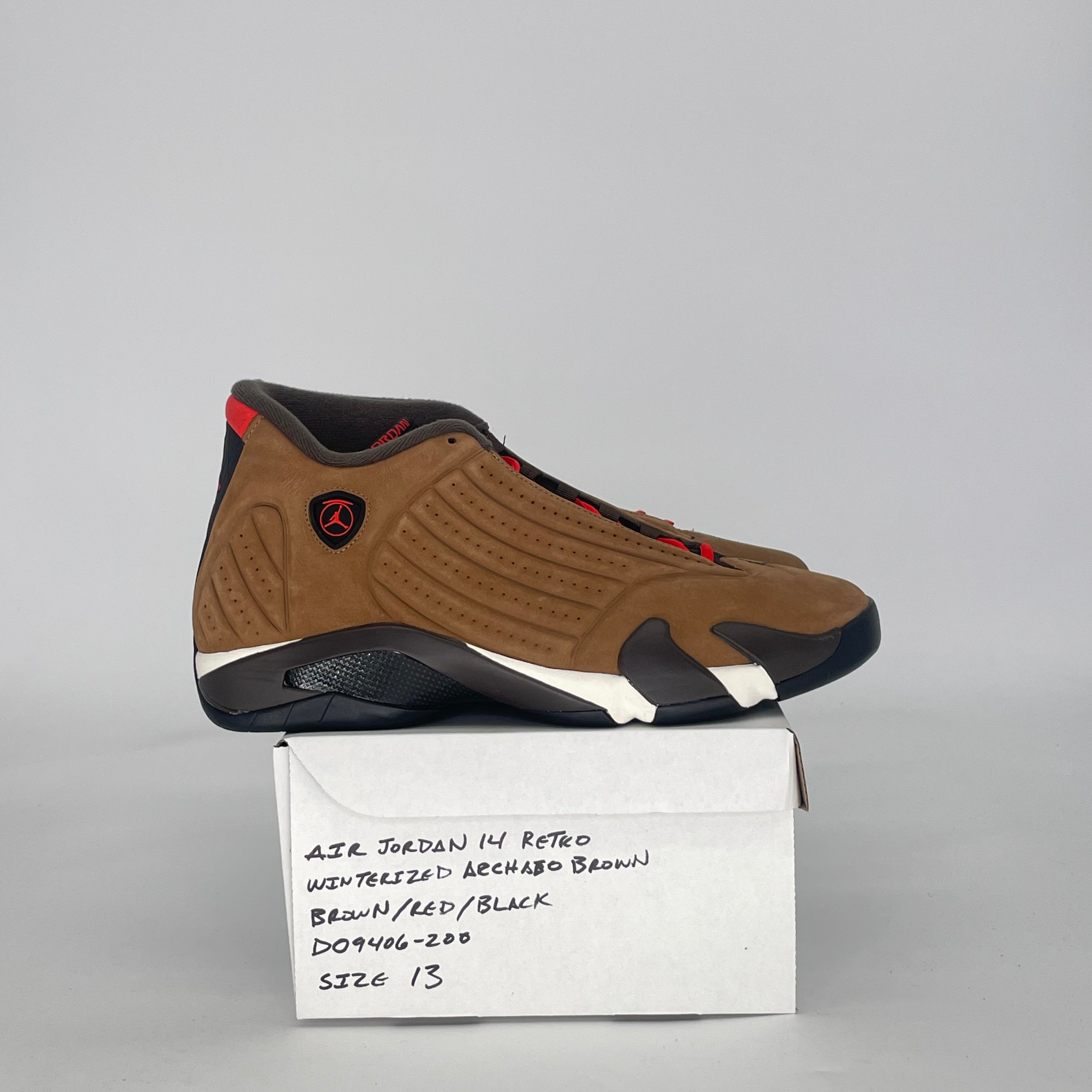 AIR JORDAN 14 WINTERIZED ARCHAEO BROWN DO9406-200 SIZE 13/14.5W