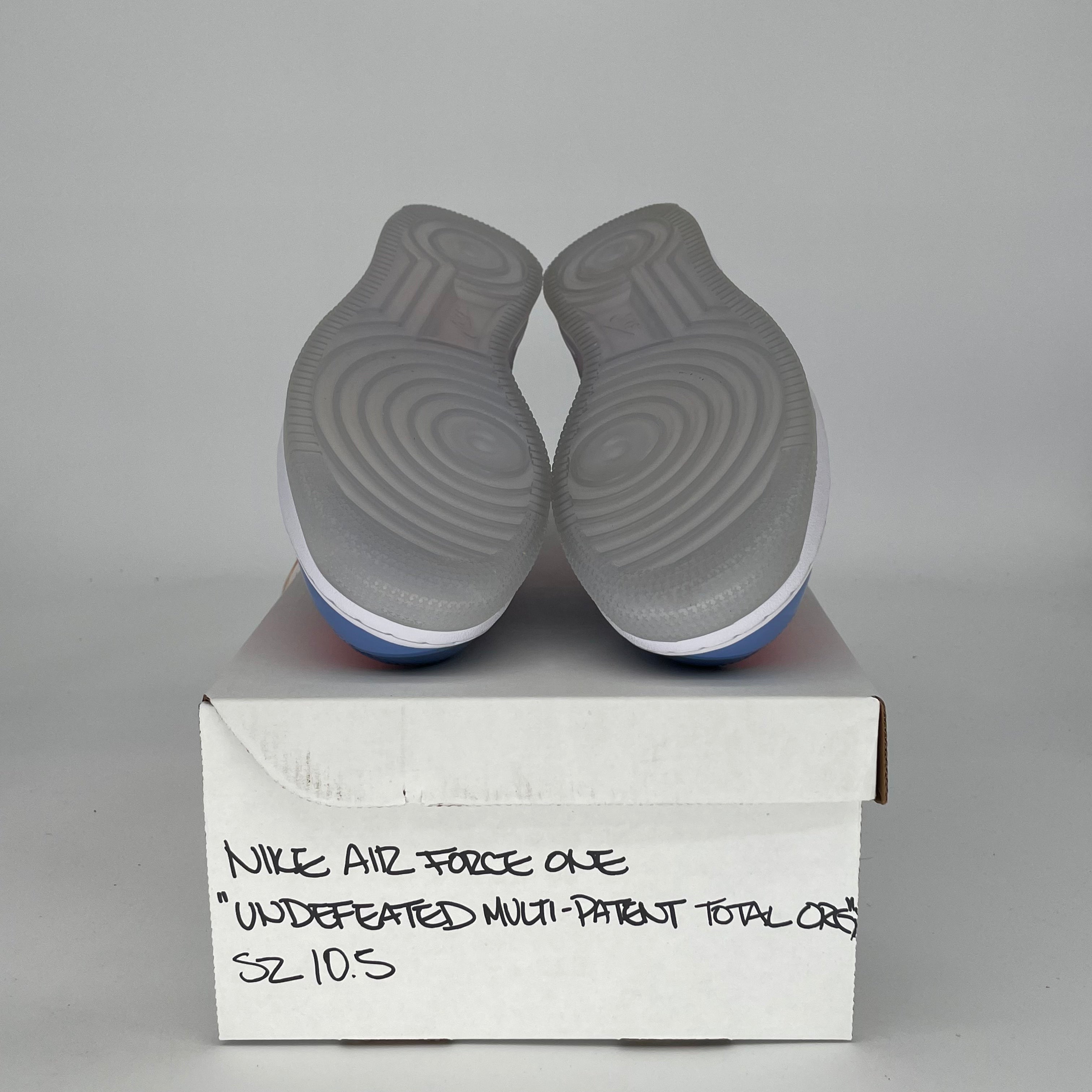 NIKE AIR FORCE 1 LOW UNDEFEATED MULTI-PATENT TOTAL ORANGE DV5255-400 SIZE 10.5/12W