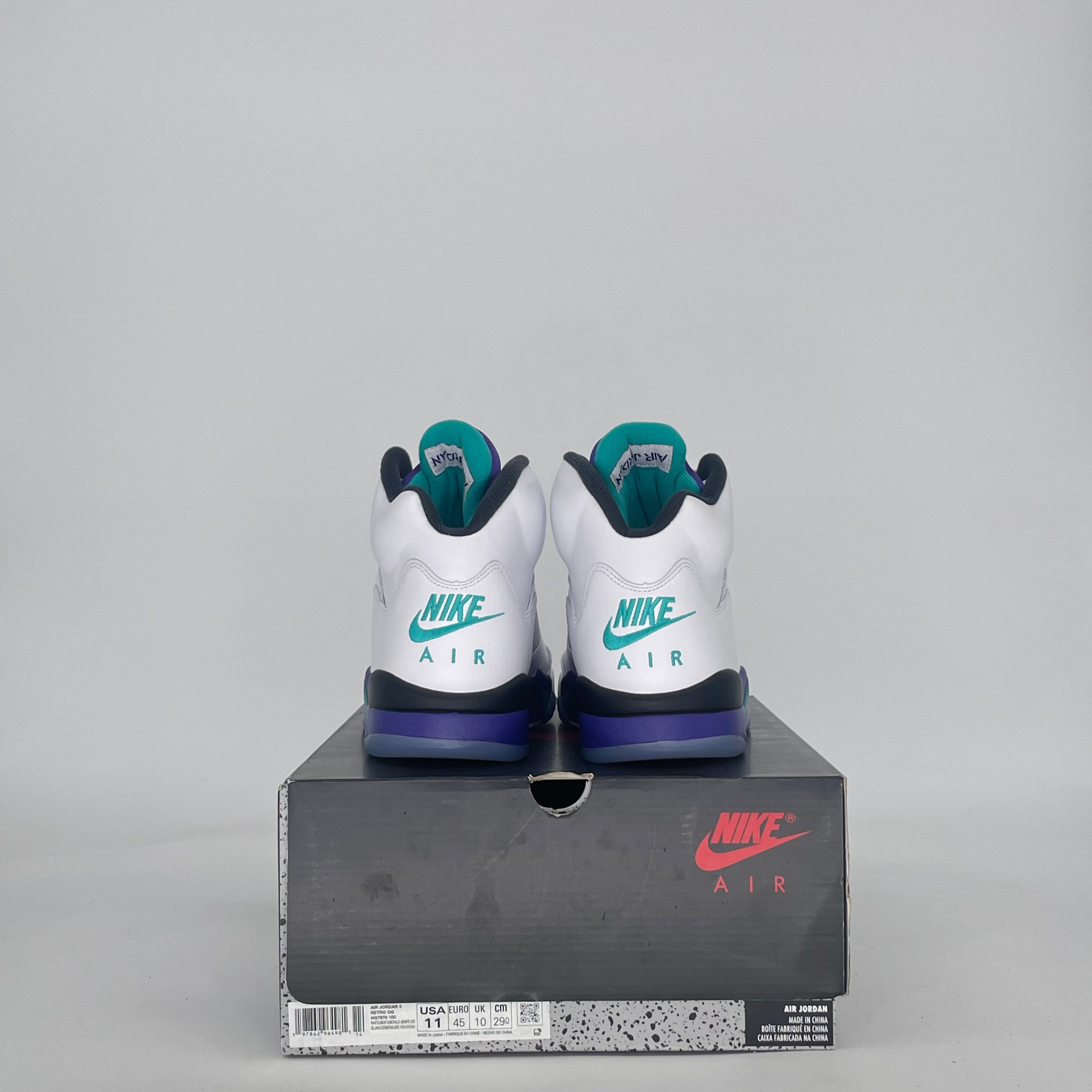 AIR JORDAN 5 GRAPE HQ7978-100 SIZE 11/12.5W