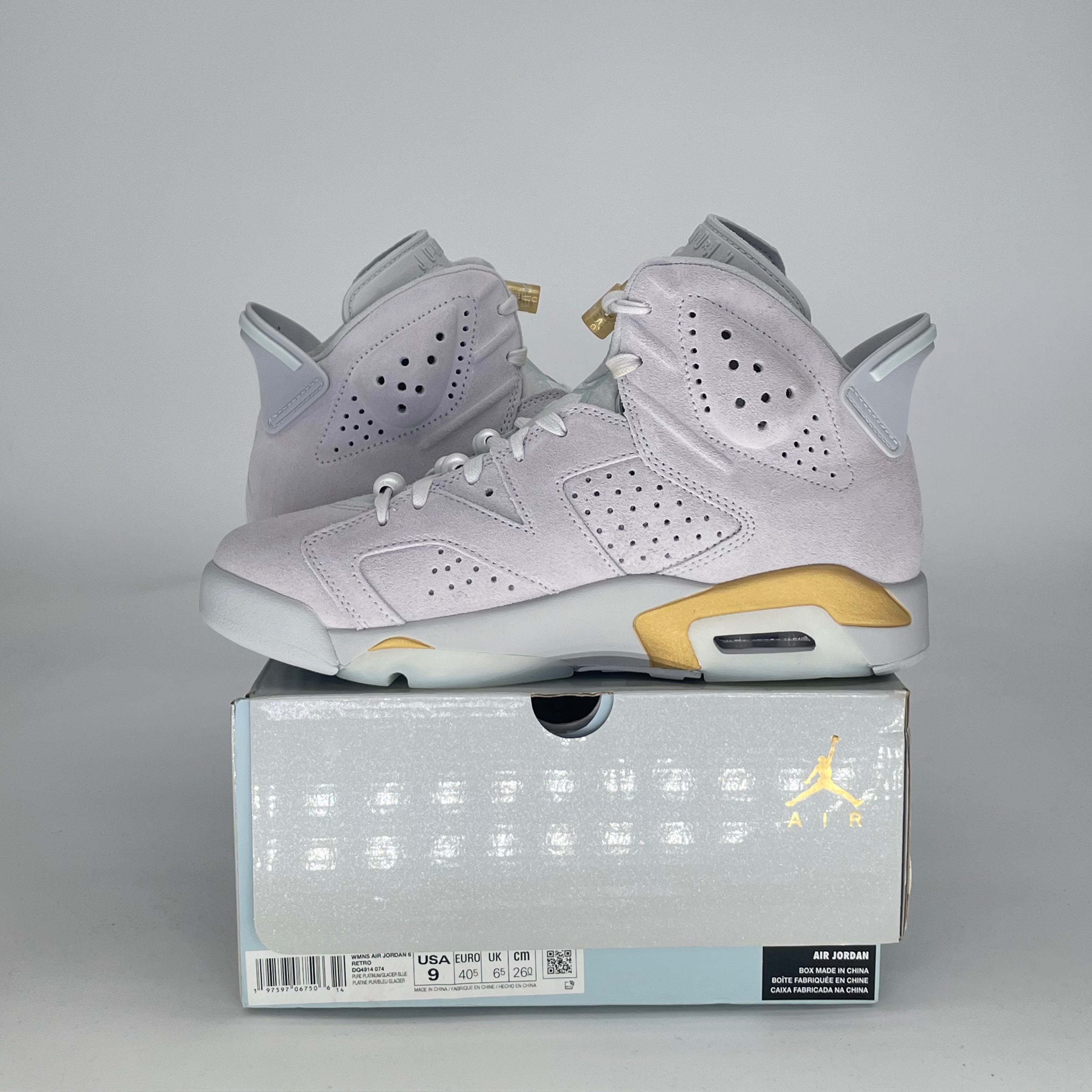 AIR JORDAN 6 CRAFT PARIS OLYMPICS PEARL DQ4914-074 SIZE 7.5/9W MENS