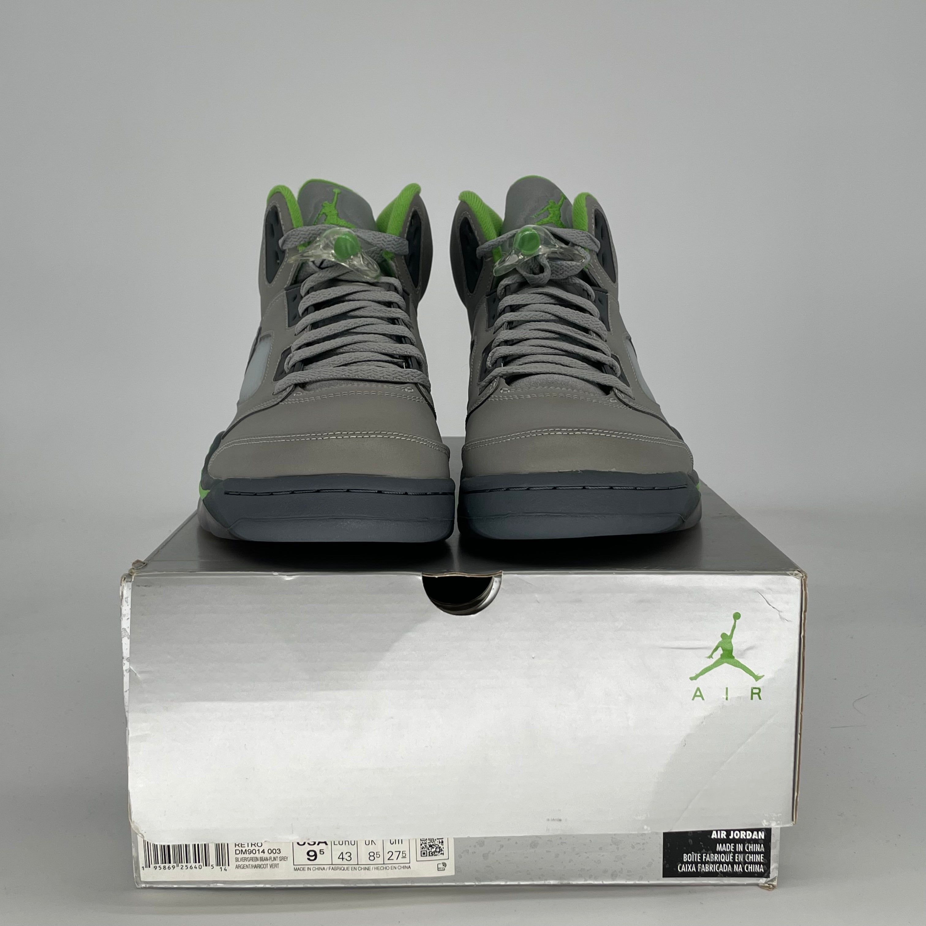 AIR JORDAN 5 GREEN BEAN DM9014-003 SIZE 9.5/11W