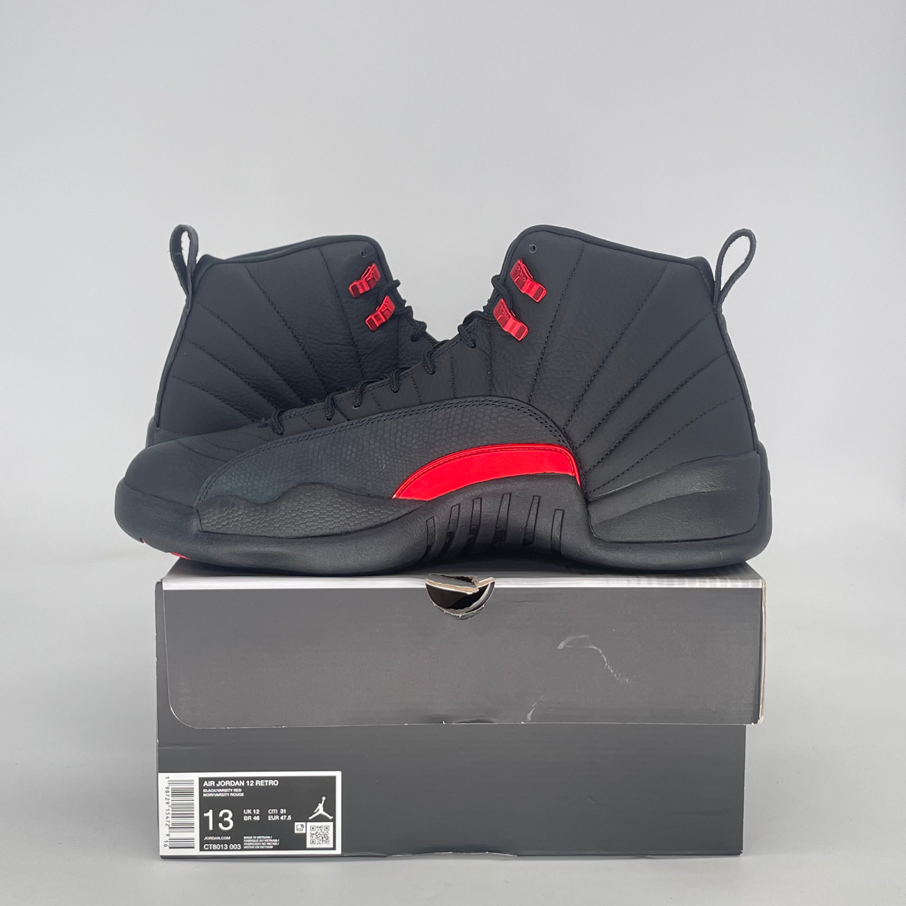 AIR JORDAN 12 BLOODLINE CT8013-003 SIZE 13/14.5W