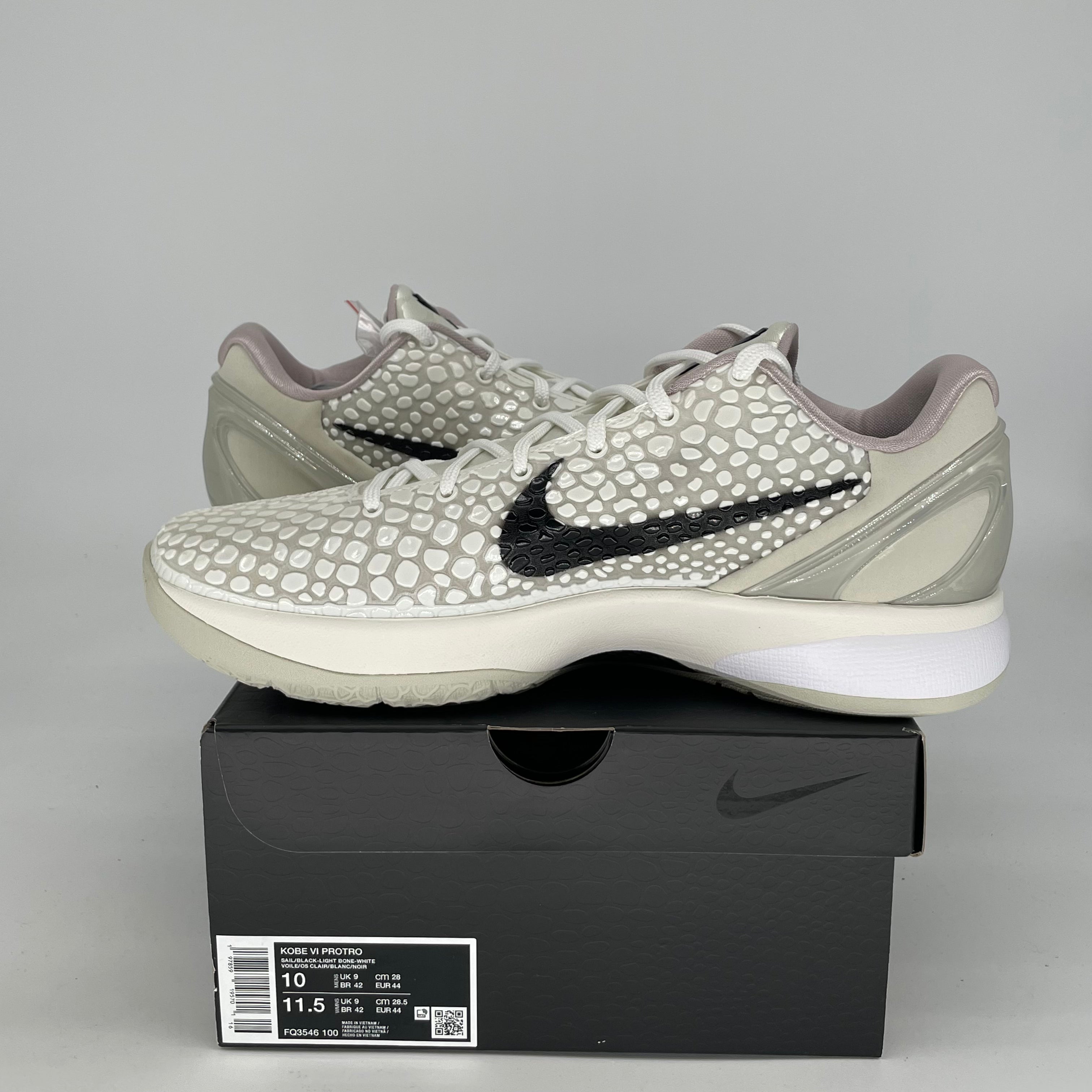 NIKE KOBE 6 PROTRO SAIL ALL STAR FQ3546-100 SIZE 10/11.5W