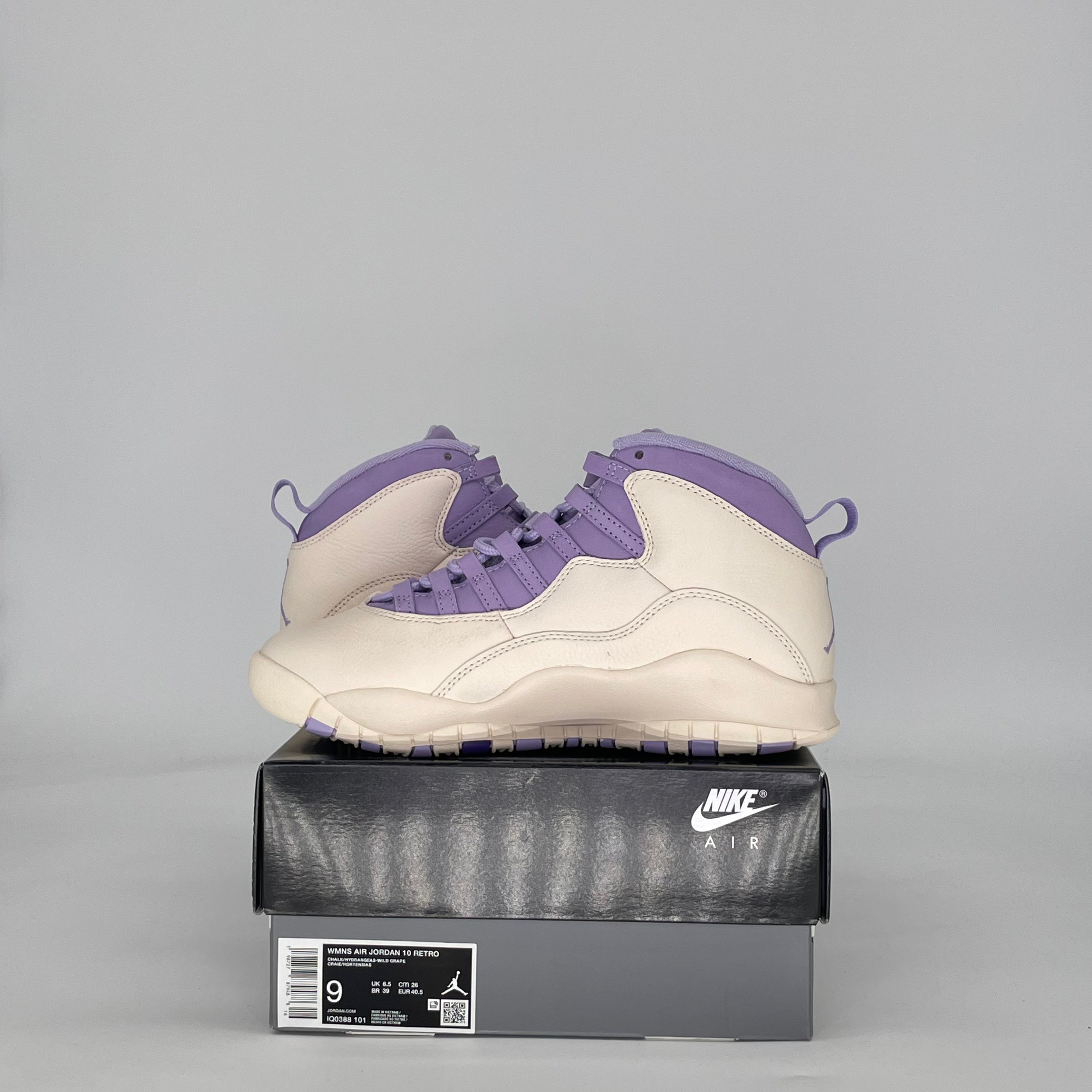 AIR JORDAN 10 HYDRANGEAS IQ0388-101 SIZE 7.5/9W MENS