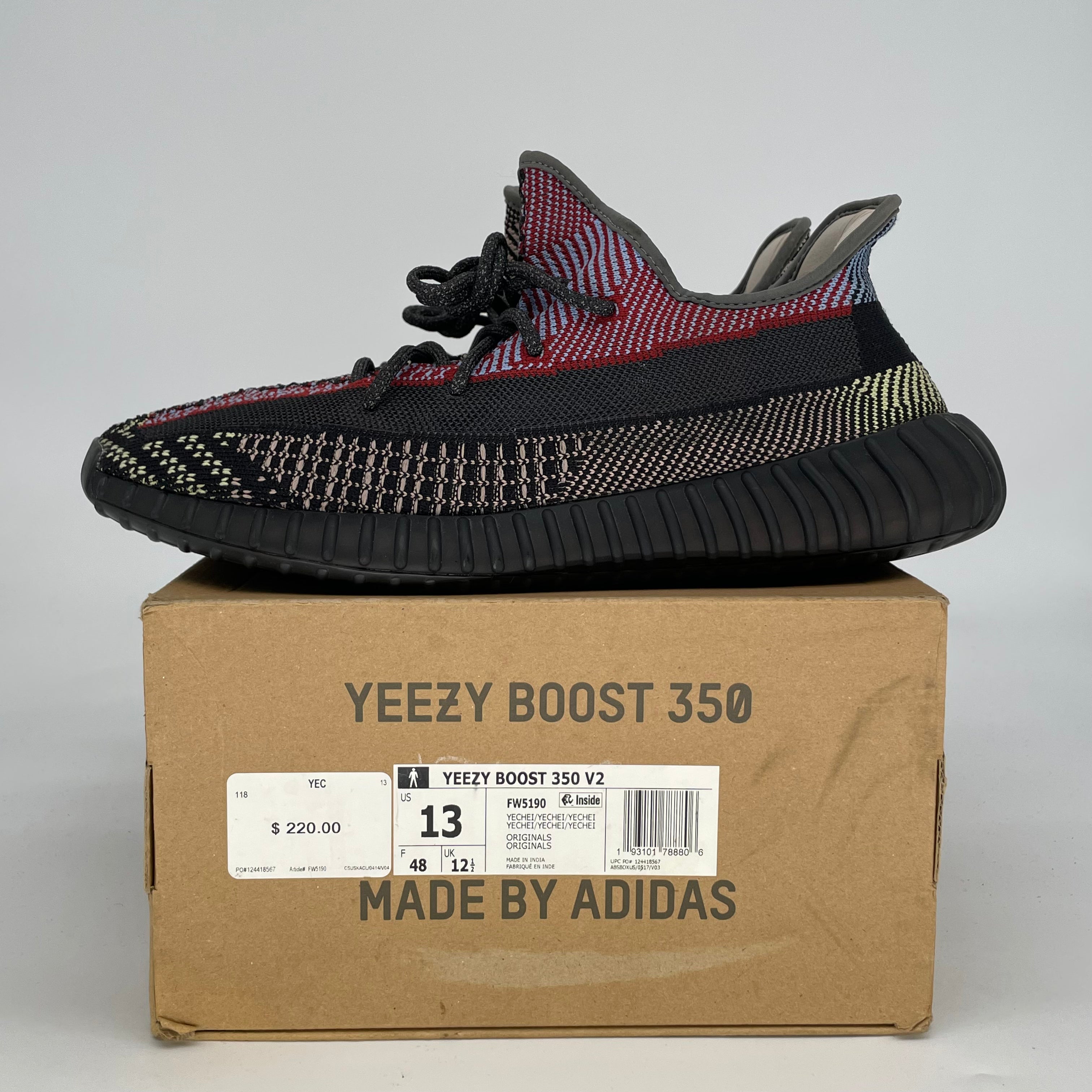ADIDAS YEEZY 350 V2 YECHEIL FW5190 SIZE 13/14.5W