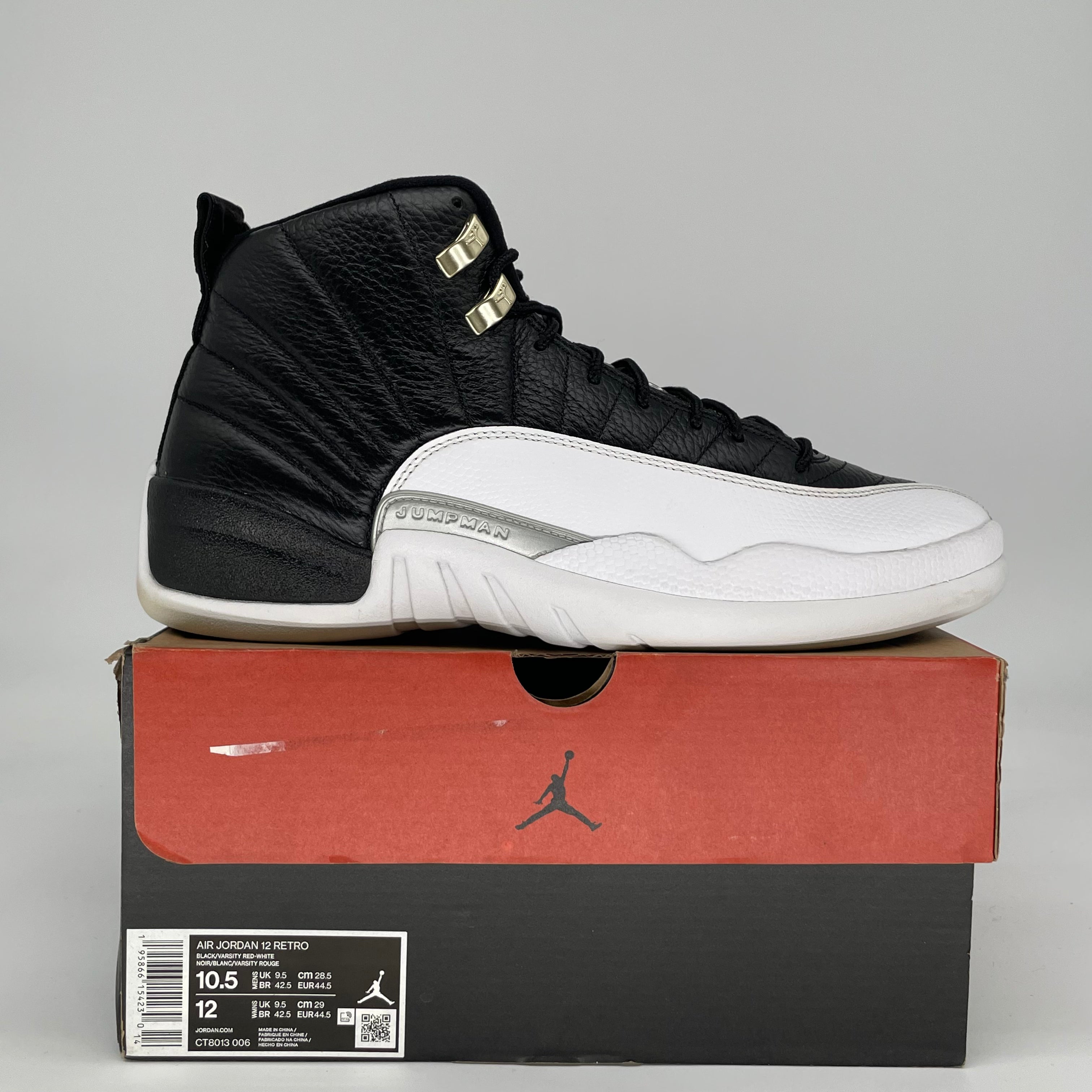 AIR JORDAN 12 PLAYOFFS CT8013-006 SIZE 10.5/12W