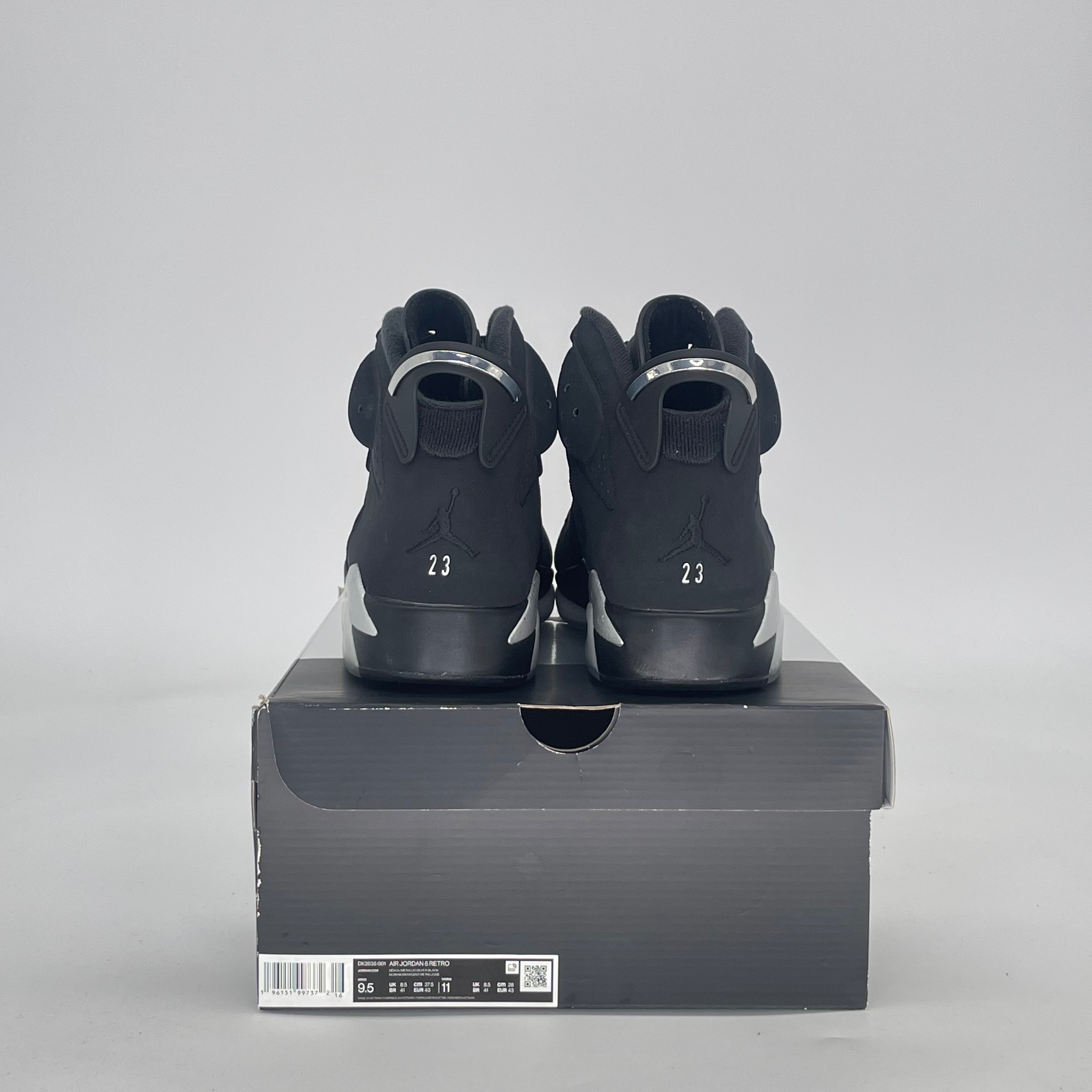 AIR JORDAN 6 CHROME DX2836-001 SIZE 9.5/11W