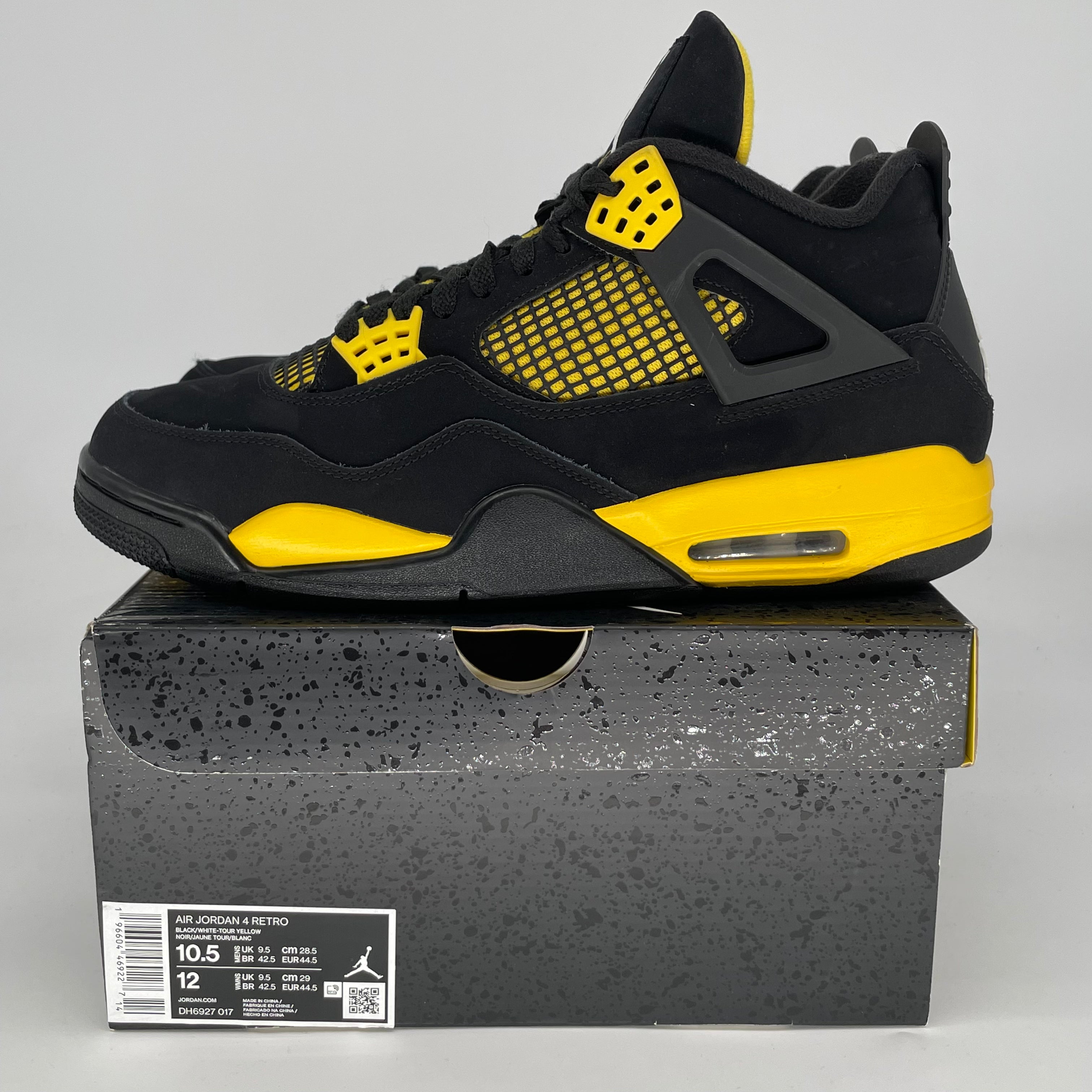 AIR JORDAN 4 THUNDER DH6927-017 SIZE 10.5/12W
