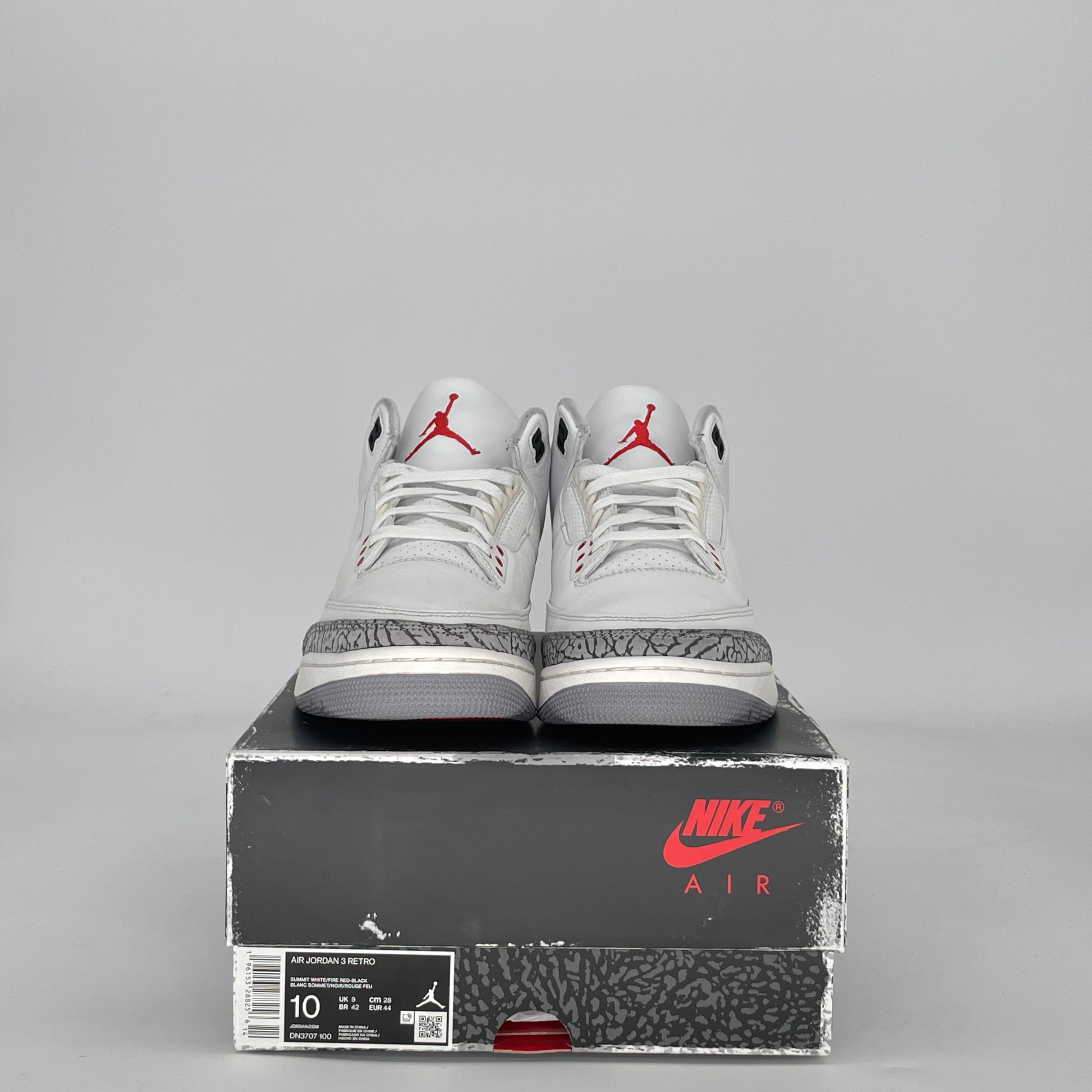 AIR JORDAN 3 WHITE CEMENT REIMAGINED DN3707-100 SIZE 10/11.5W