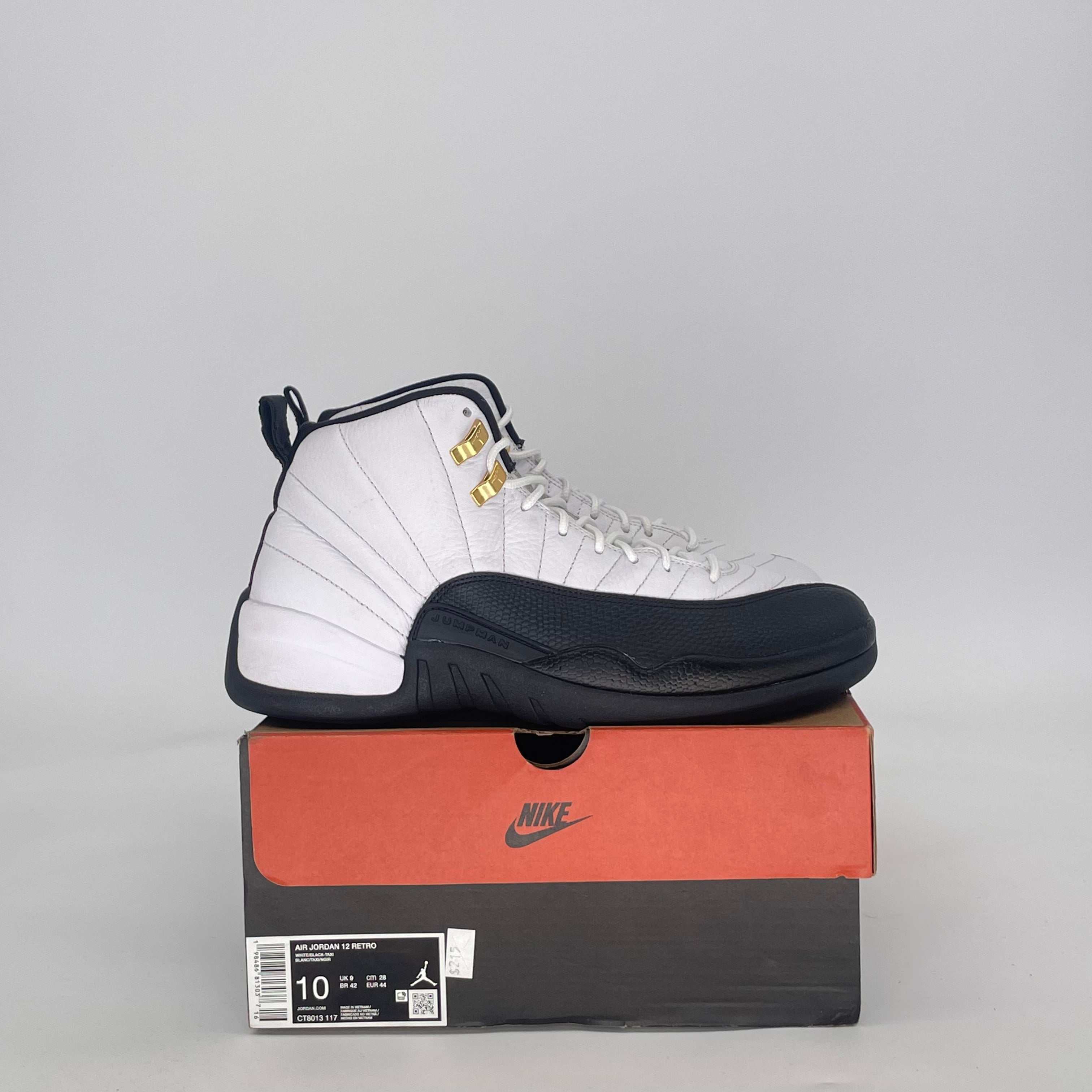 AIR JORDAN 12 TAXI CT8013-117 SIZE 10/11.5W