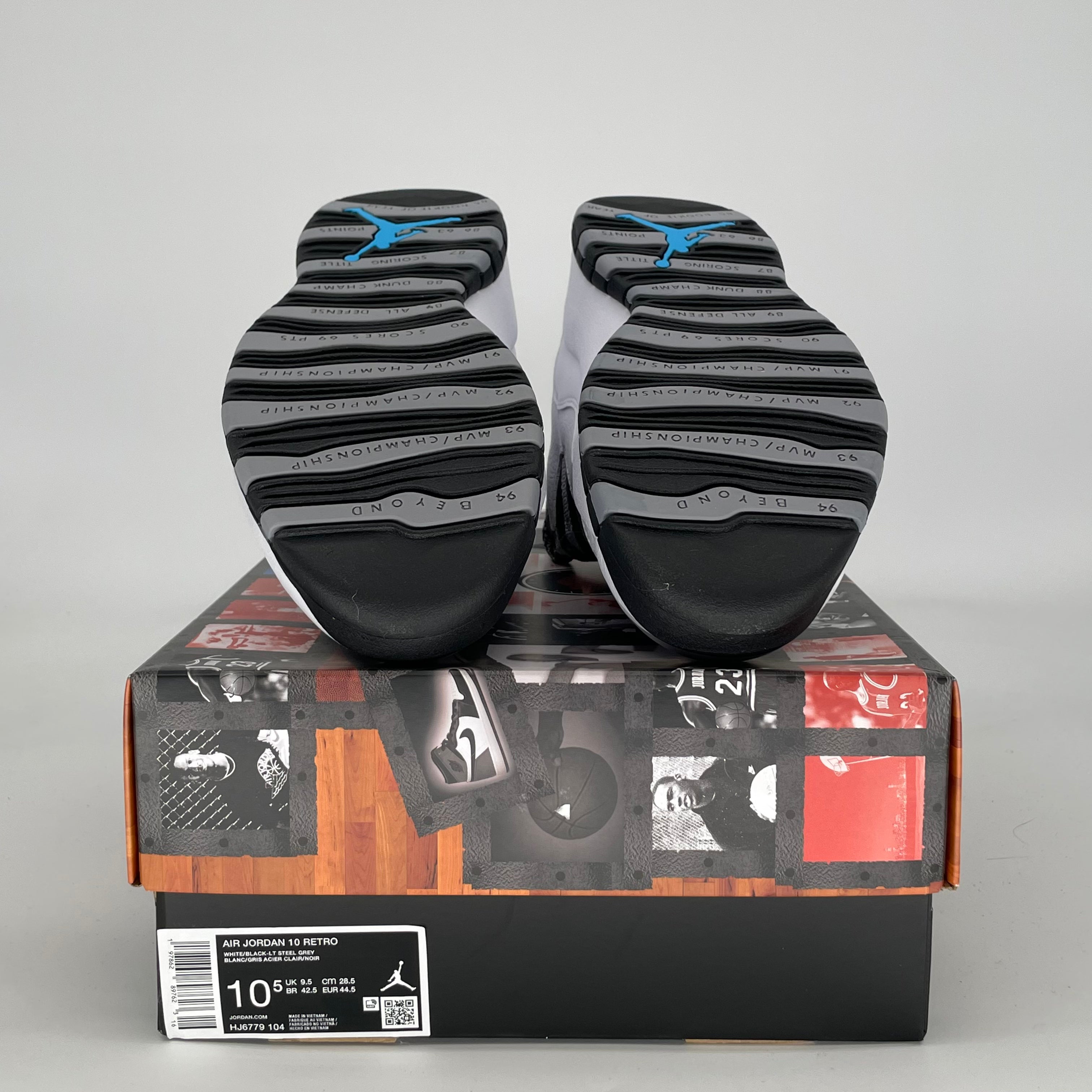 AIR JORDAN 10 STEEL HJ6779-104 SIZE 10.5/12W