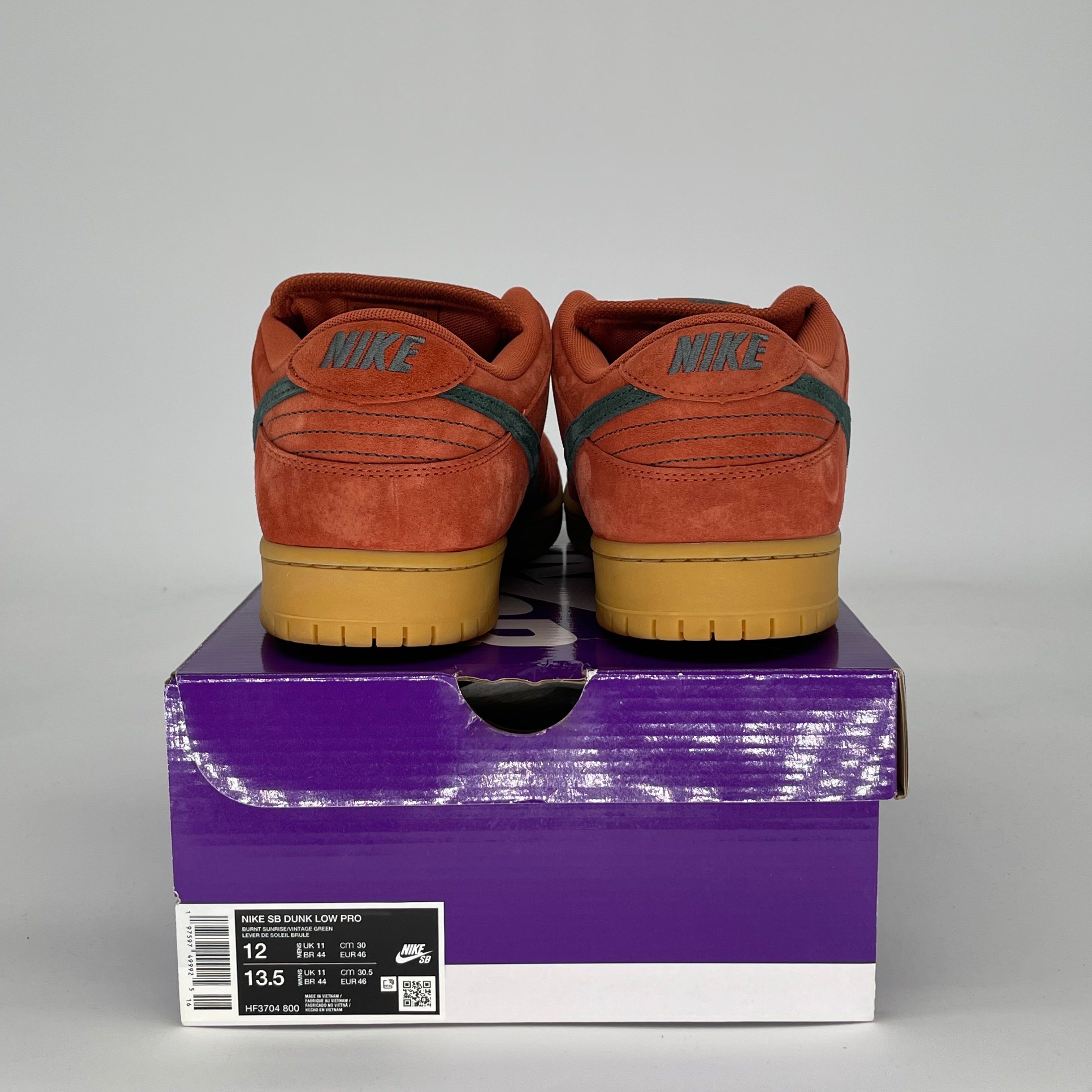 NIKE SB DUNK LOW BURNT SUNRISE HF3704-800 SIZE 12/13.5W