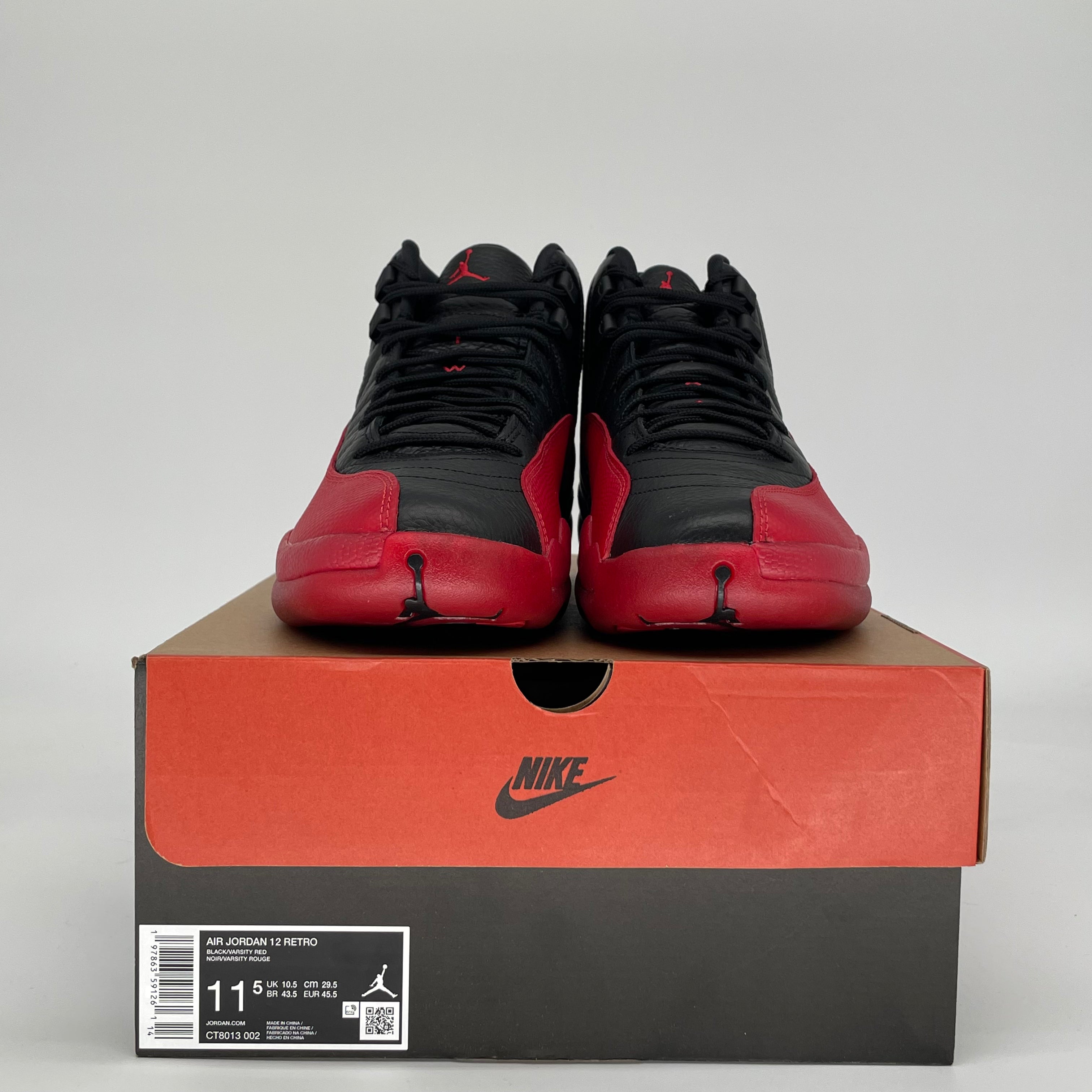 AIR JORDAN 12 FLU GAME CT8013-002 SIZE 11.5/13W