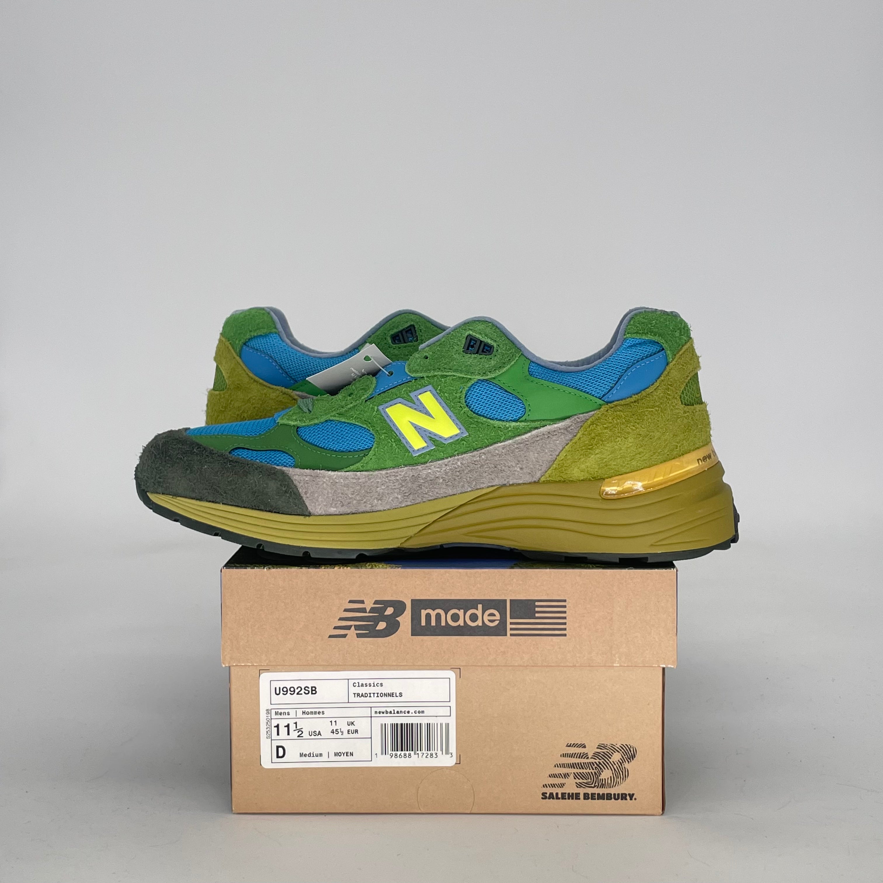 NEW BALANCE 992 MIUSA SALEHE BEMBURY CALM BE THE CRATER U992SB SIZE 11.5/13W