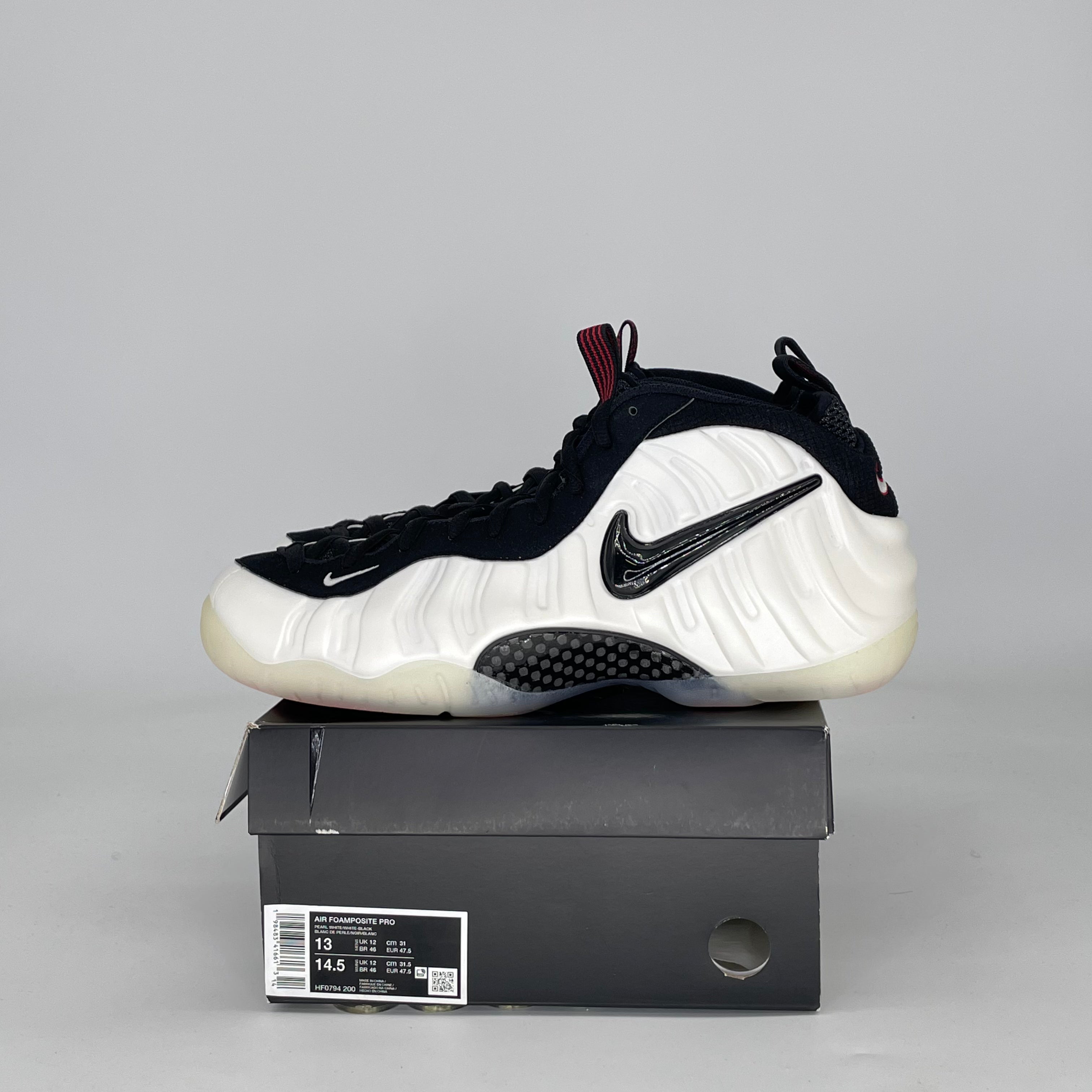 NIKE AIR FOAMPOSITE PRO PEARL HF0794-200 SIZE 13/14.5W