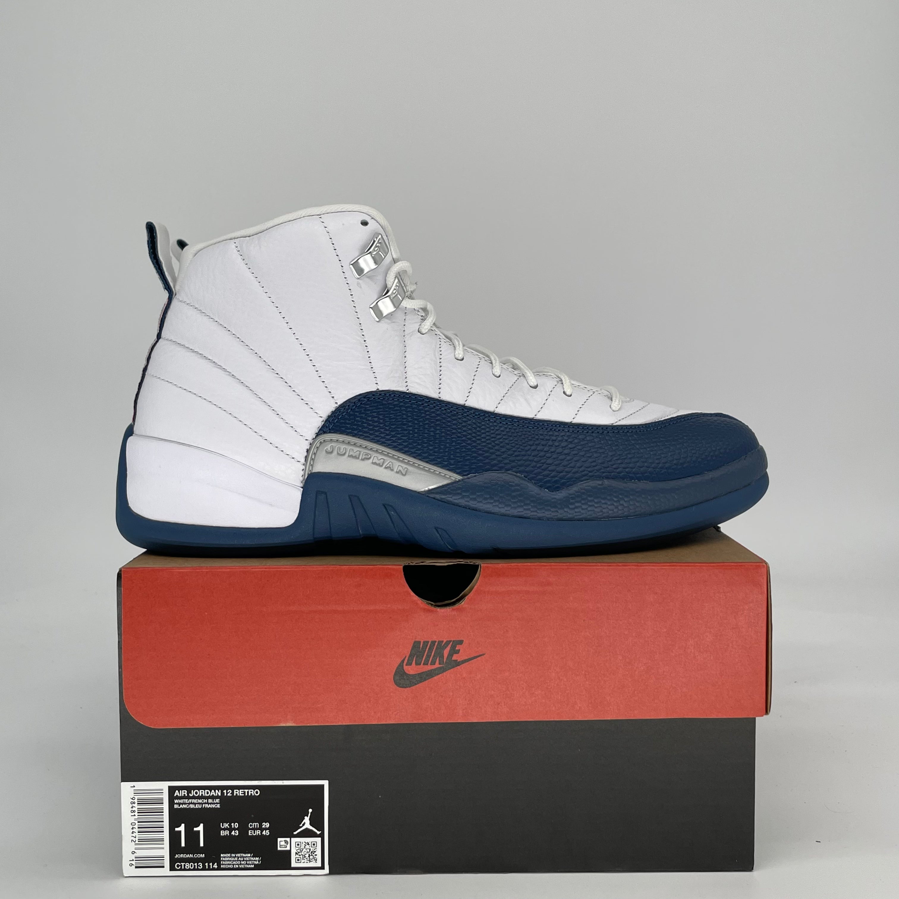 AIR JORDAN 12 FRENCH BLUE CT8013-114 SIZE 11/12.5W