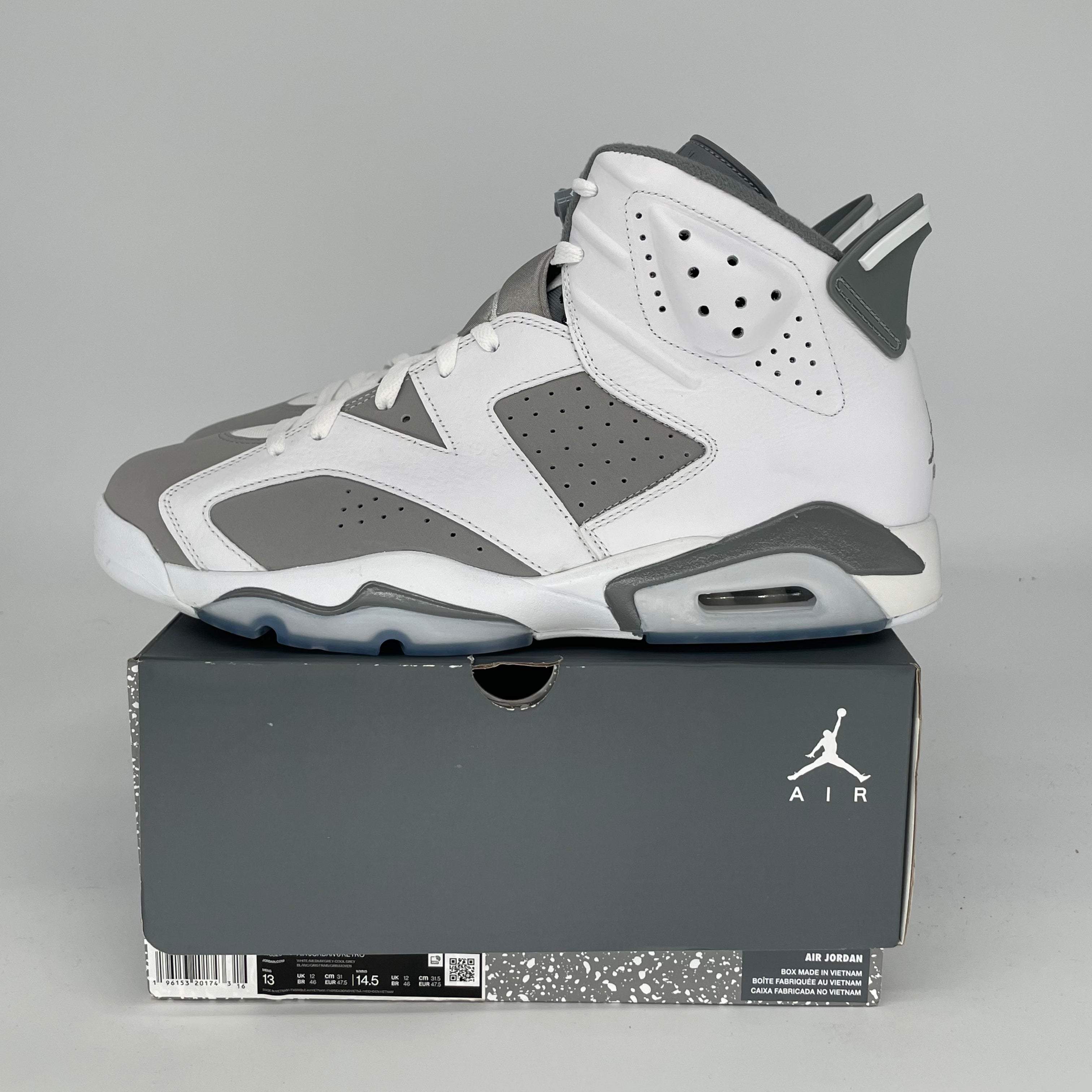 AIR JORDAN 6 COOL GREY SIZE 13 CT8529-100