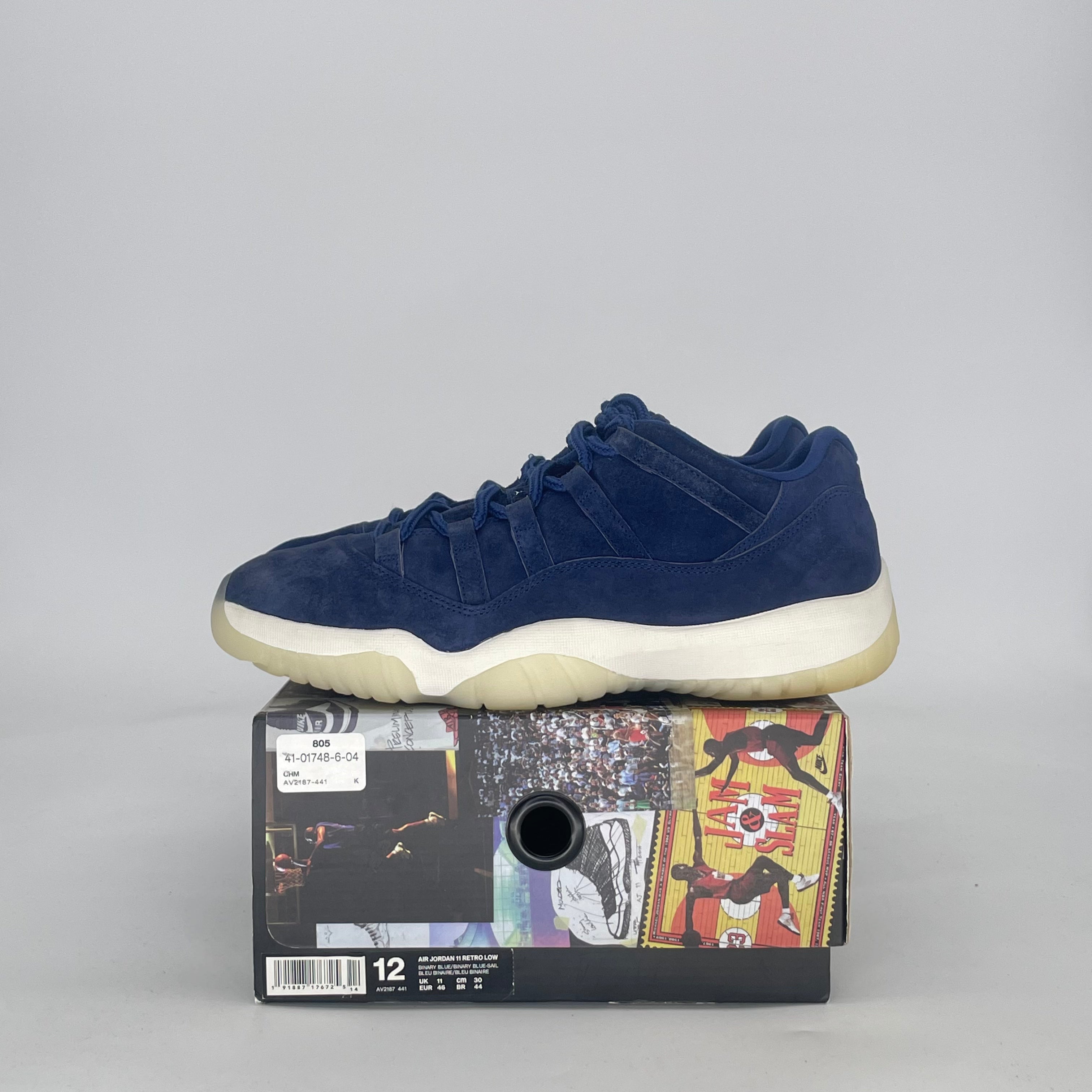 AIR JORDAN 11 LOW DEREK JETER RE2PECT AV2187-441 SIZE 12/13.5W