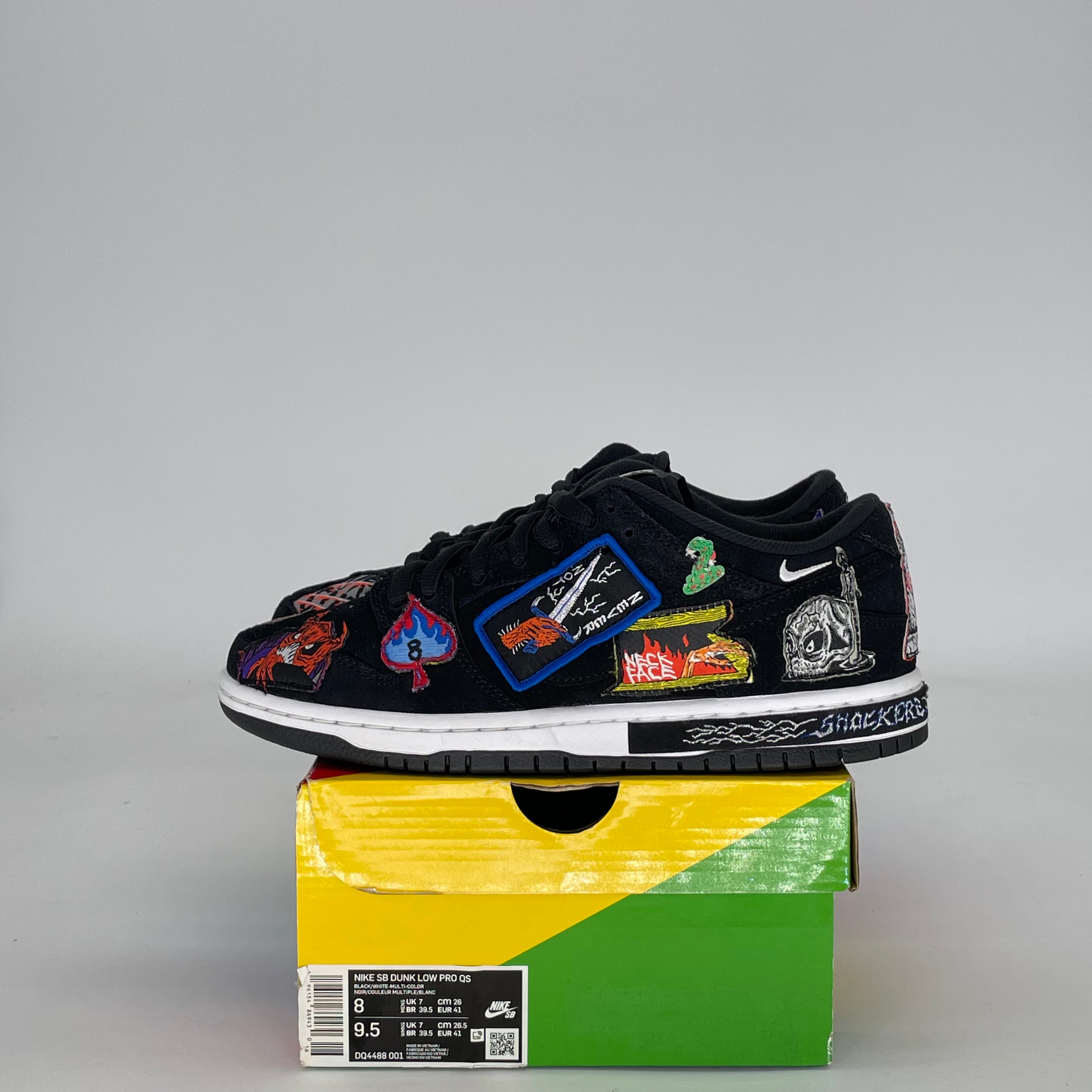 NIKE SB DUNK LOW NECKFACE DQ4488-001 SIZE 8/9.5W