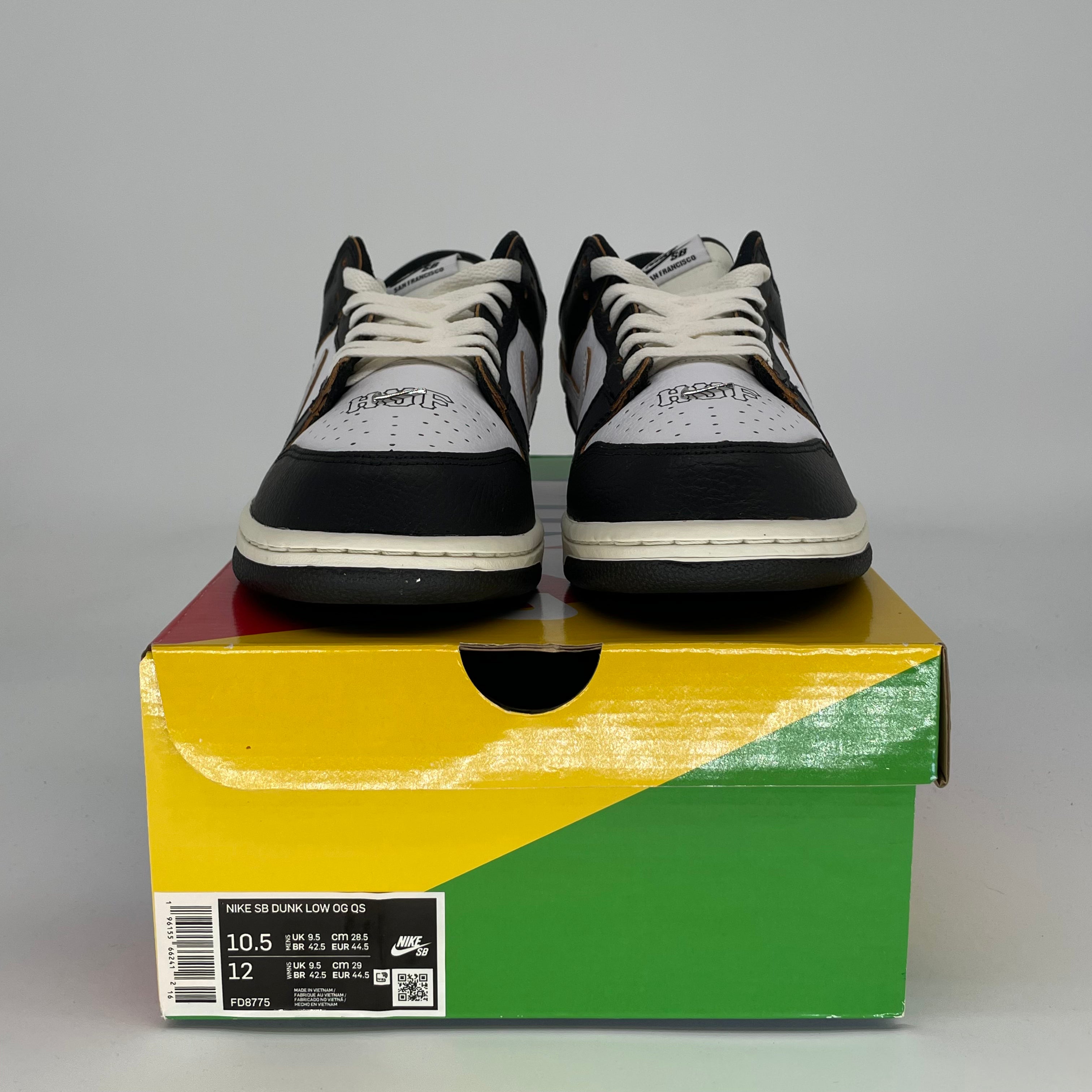 NIKE SB DUNK LOW HUF SAN FRANCISCO FD8775-001 SIZE 10.5/12W
