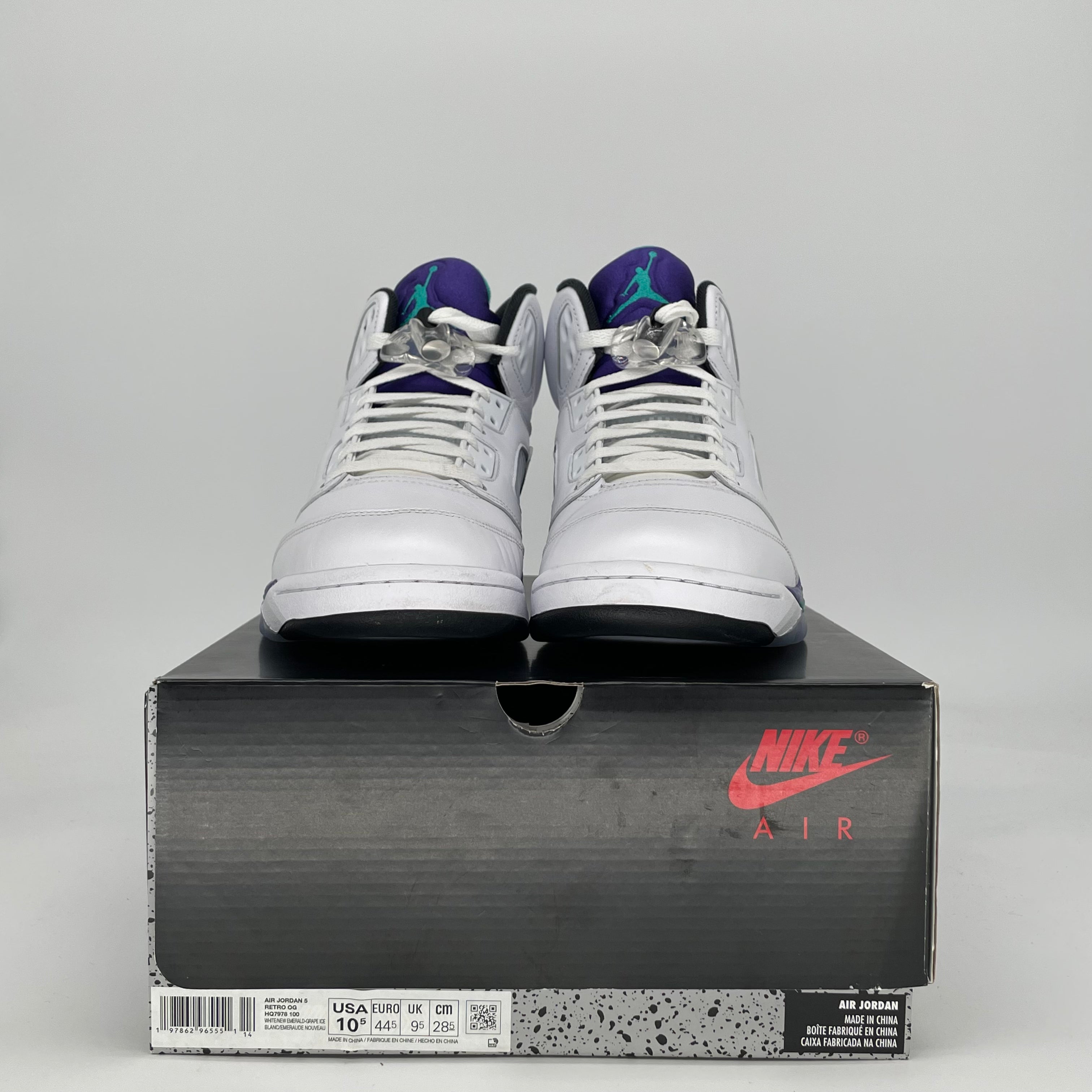 AIR JORDAN 5 GRAPE HQ7978-100 SIZE 10.5/12W